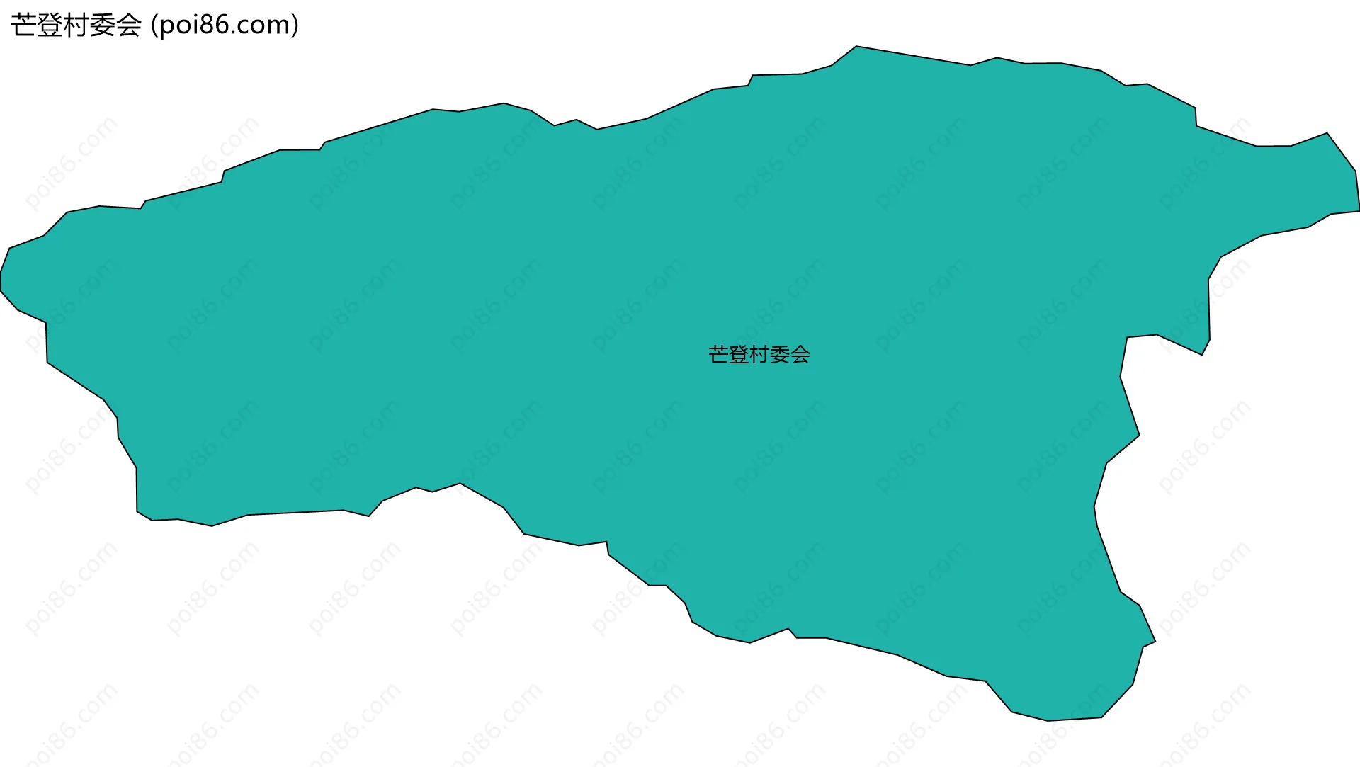 芒登村委会边界地图