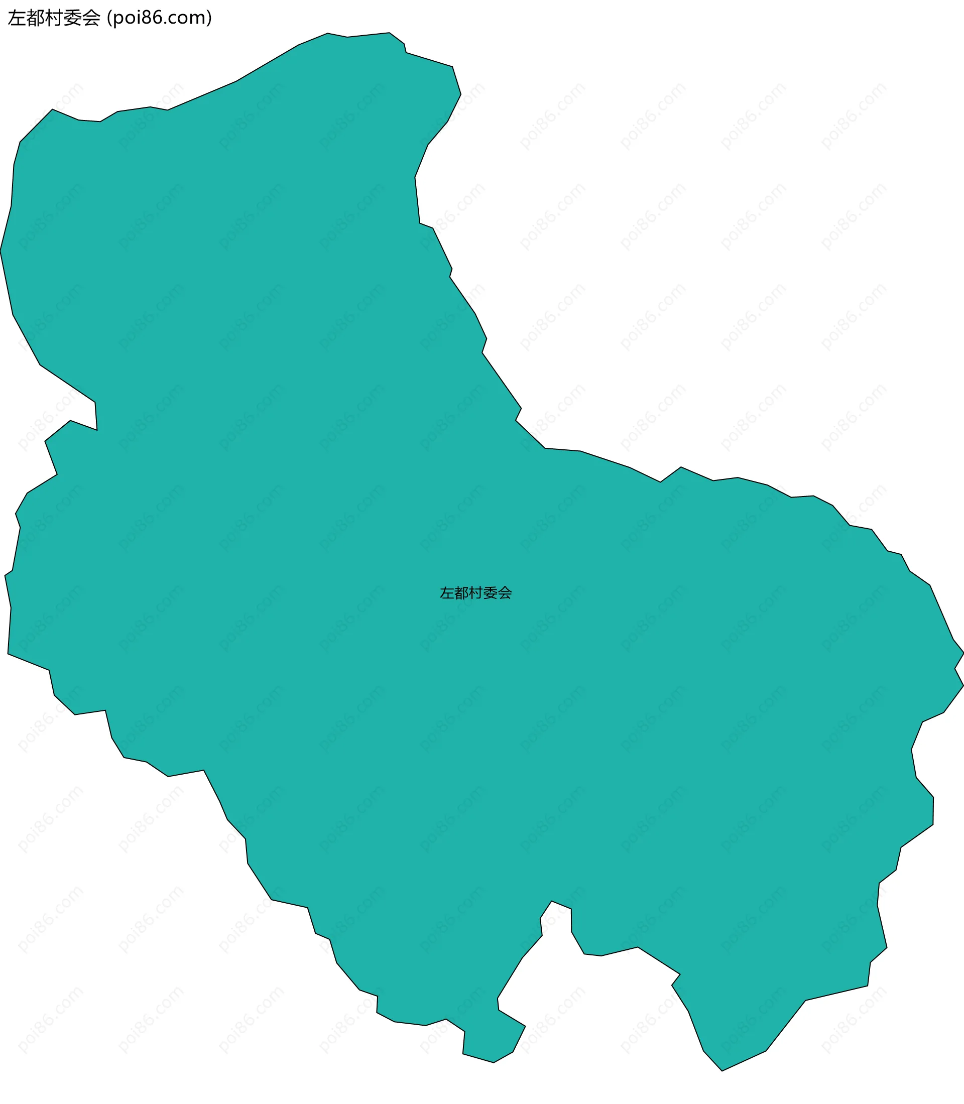 左都村委会边界地图