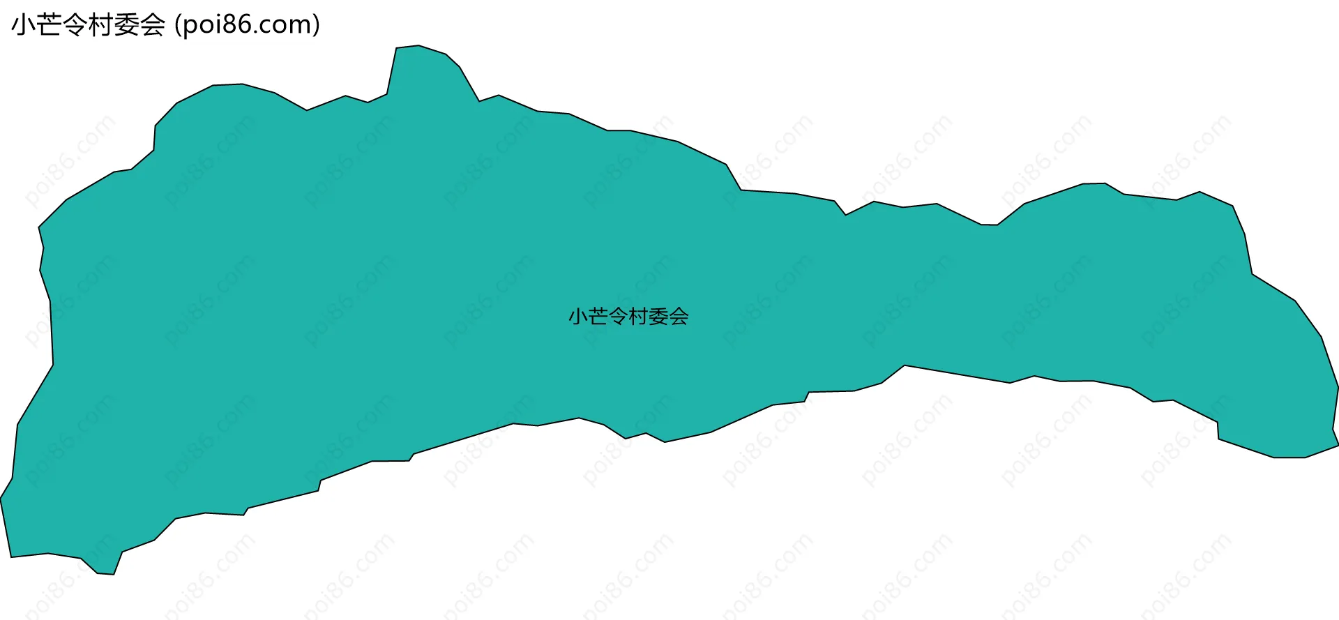 小芒令村委会边界地图