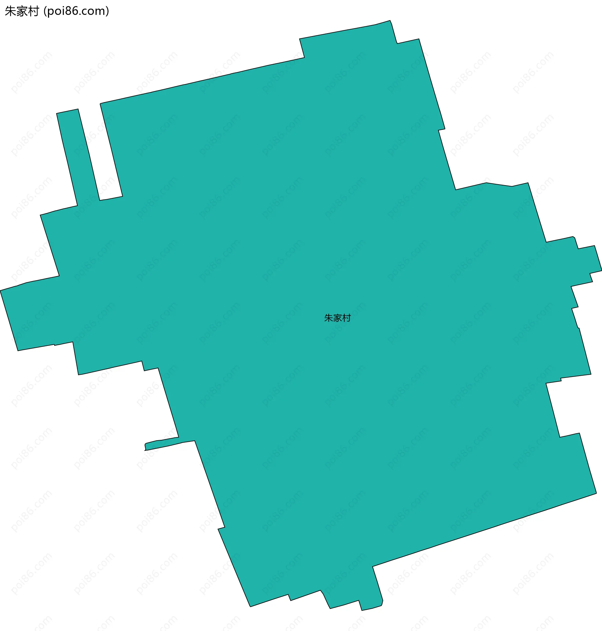 朱家村边界地图