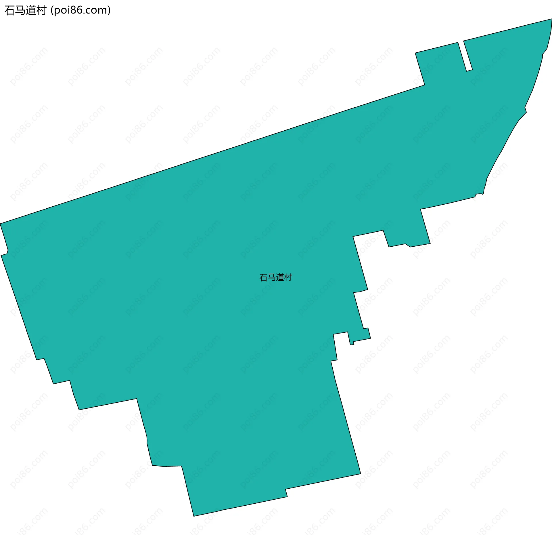 石马道村边界地图