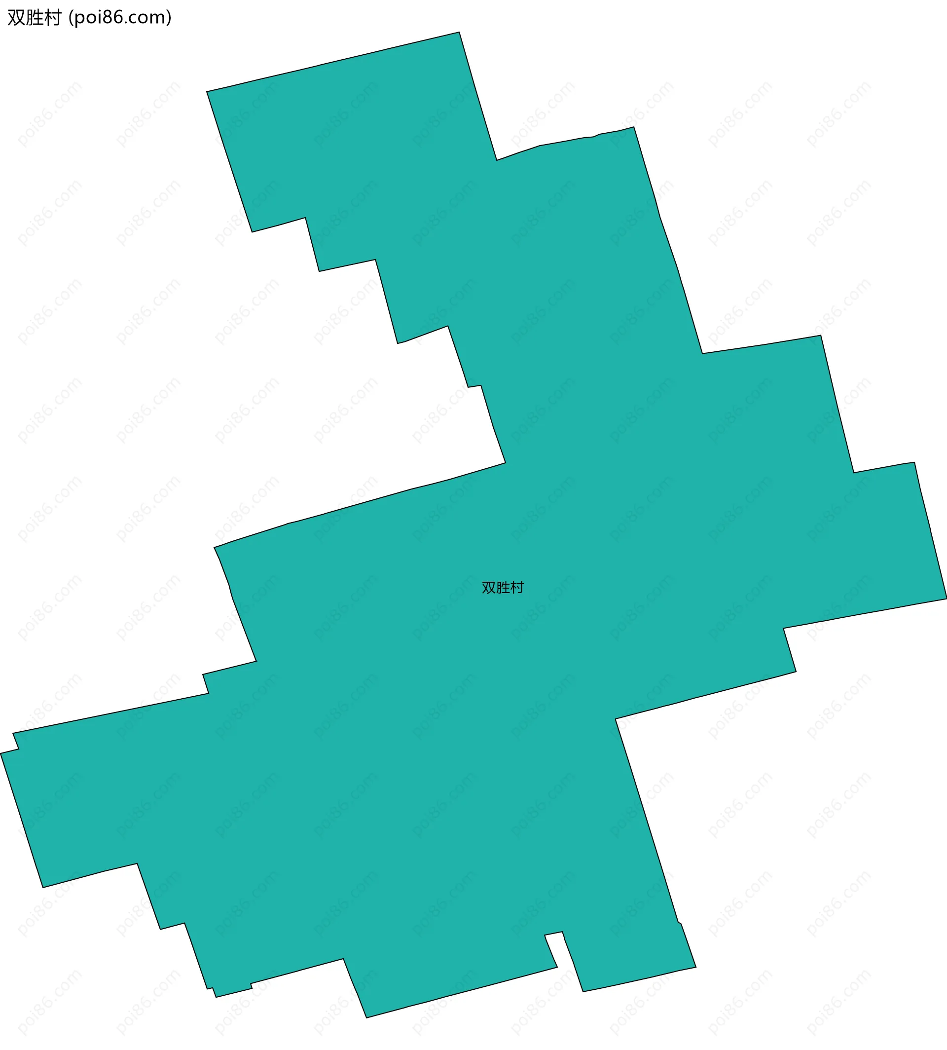 双胜村边界地图