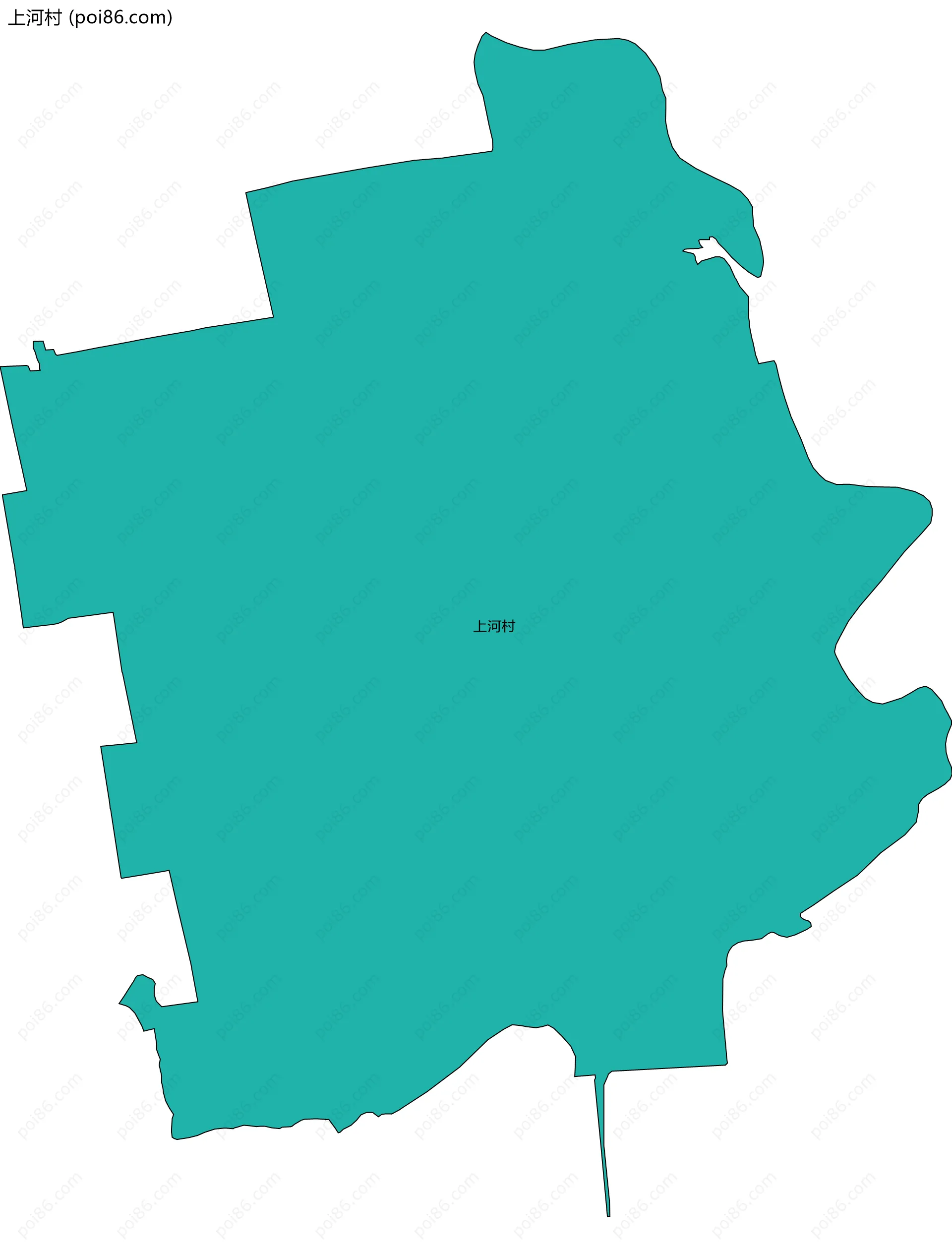 上河村边界地图