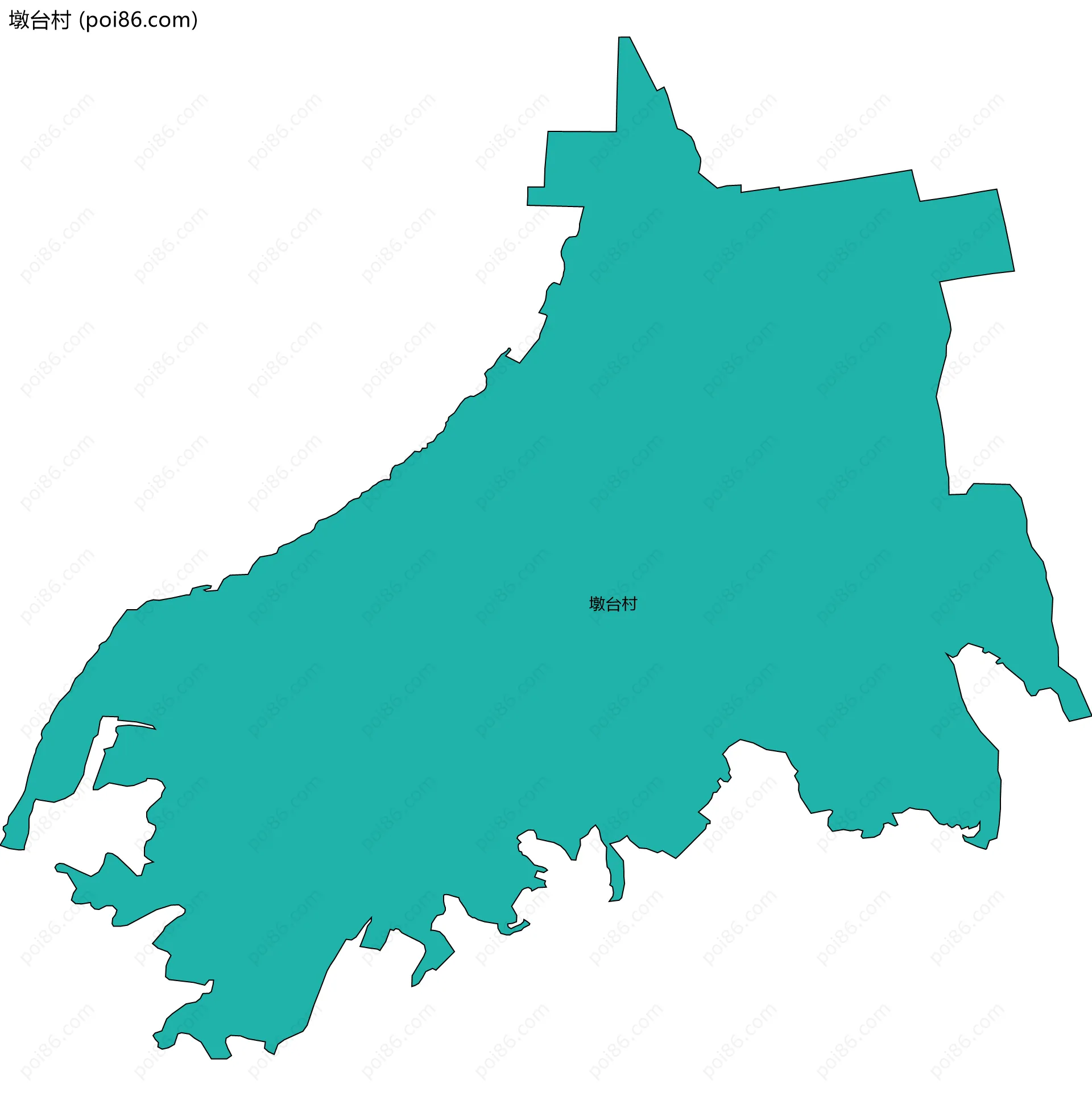 墩台村边界地图