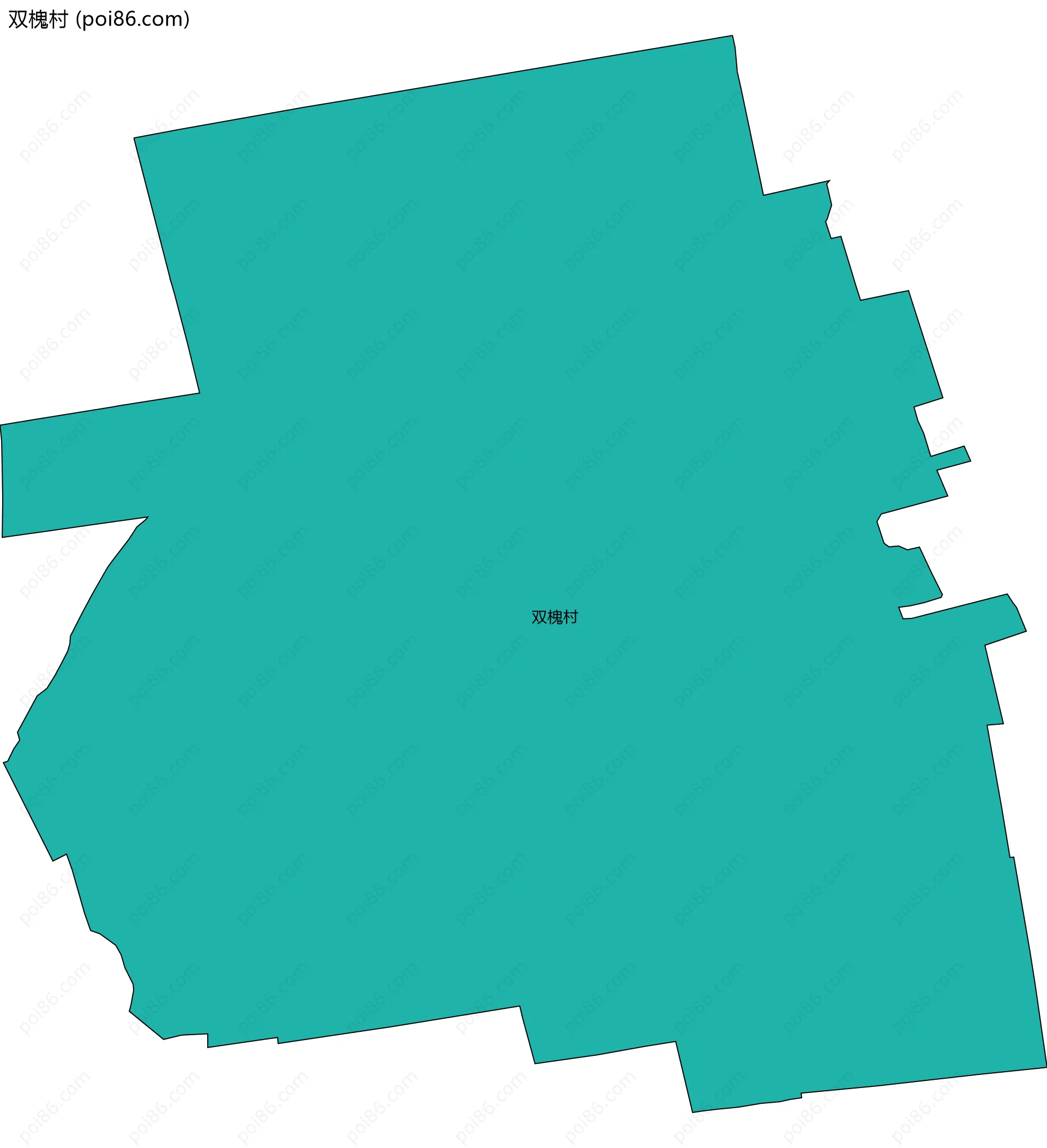 双槐村边界地图