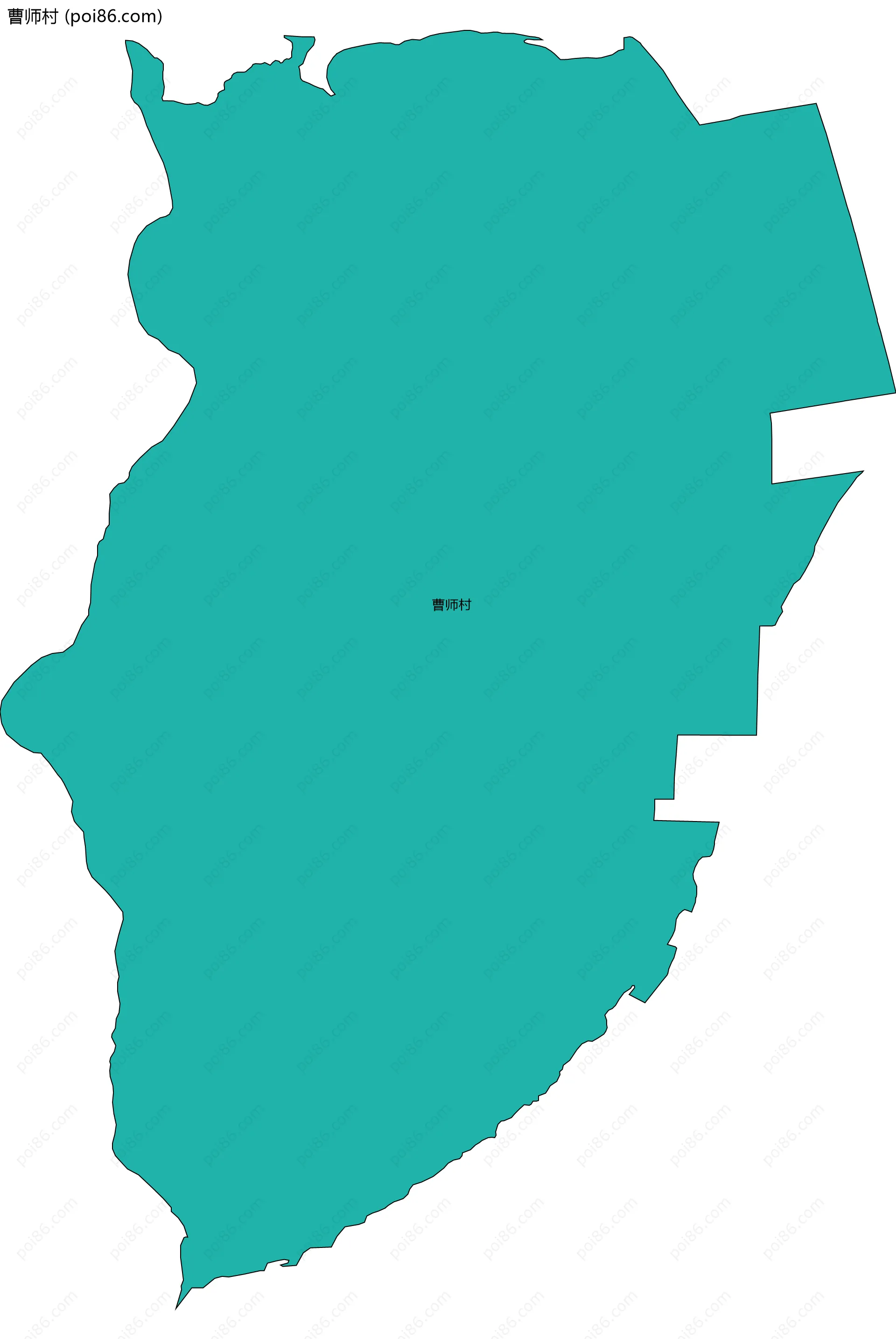 曹师村边界地图