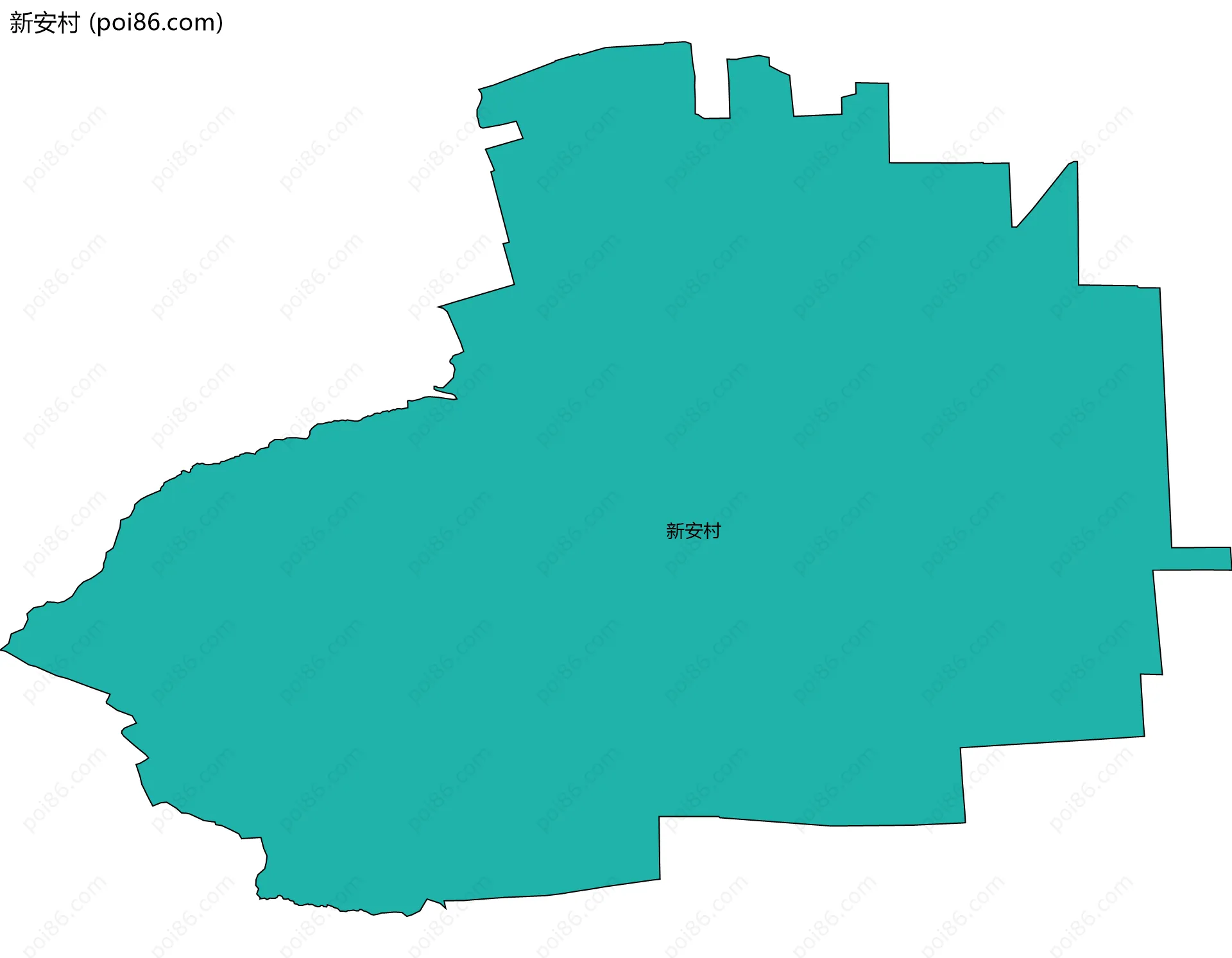 新安村边界地图
