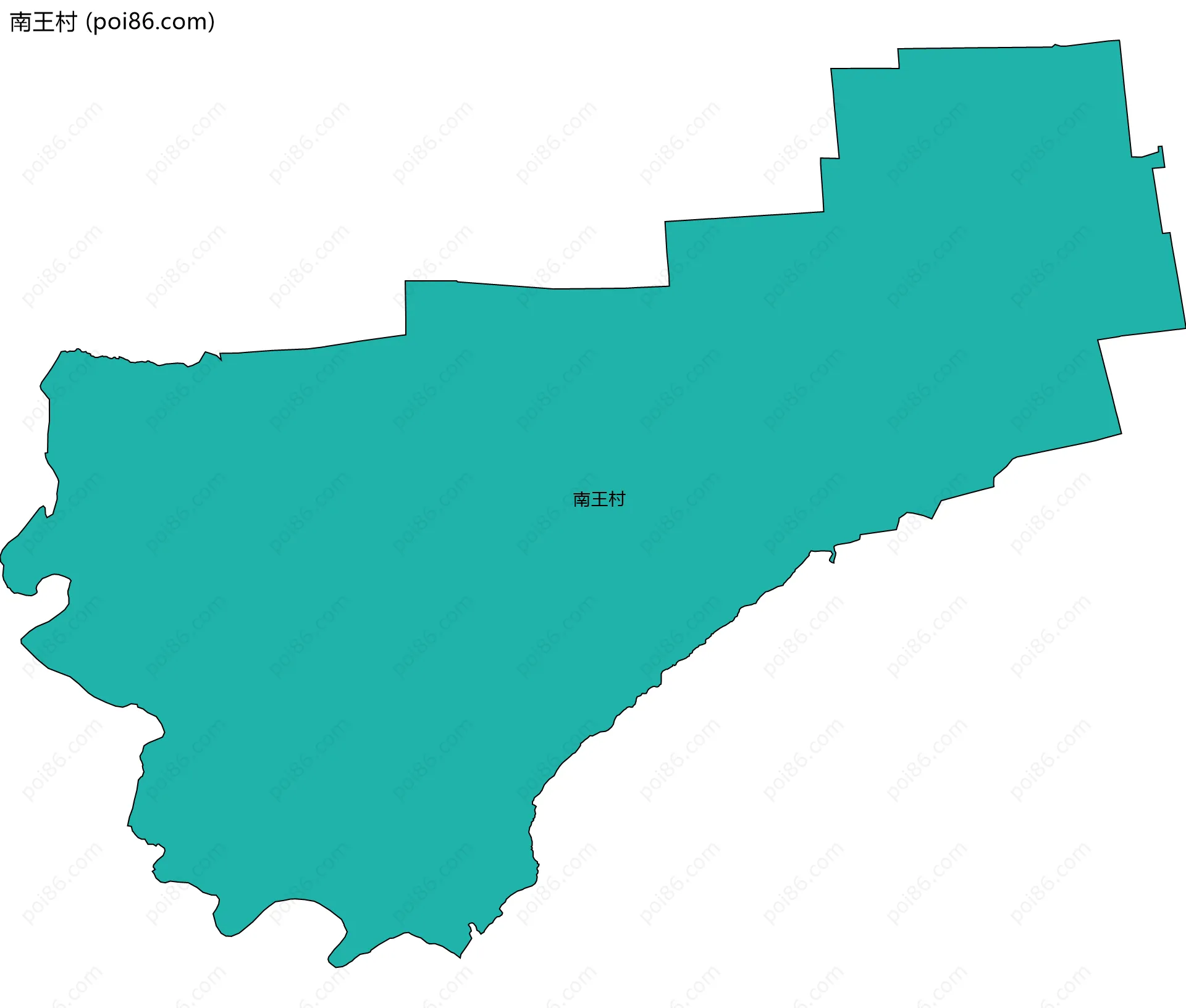 南王村边界地图