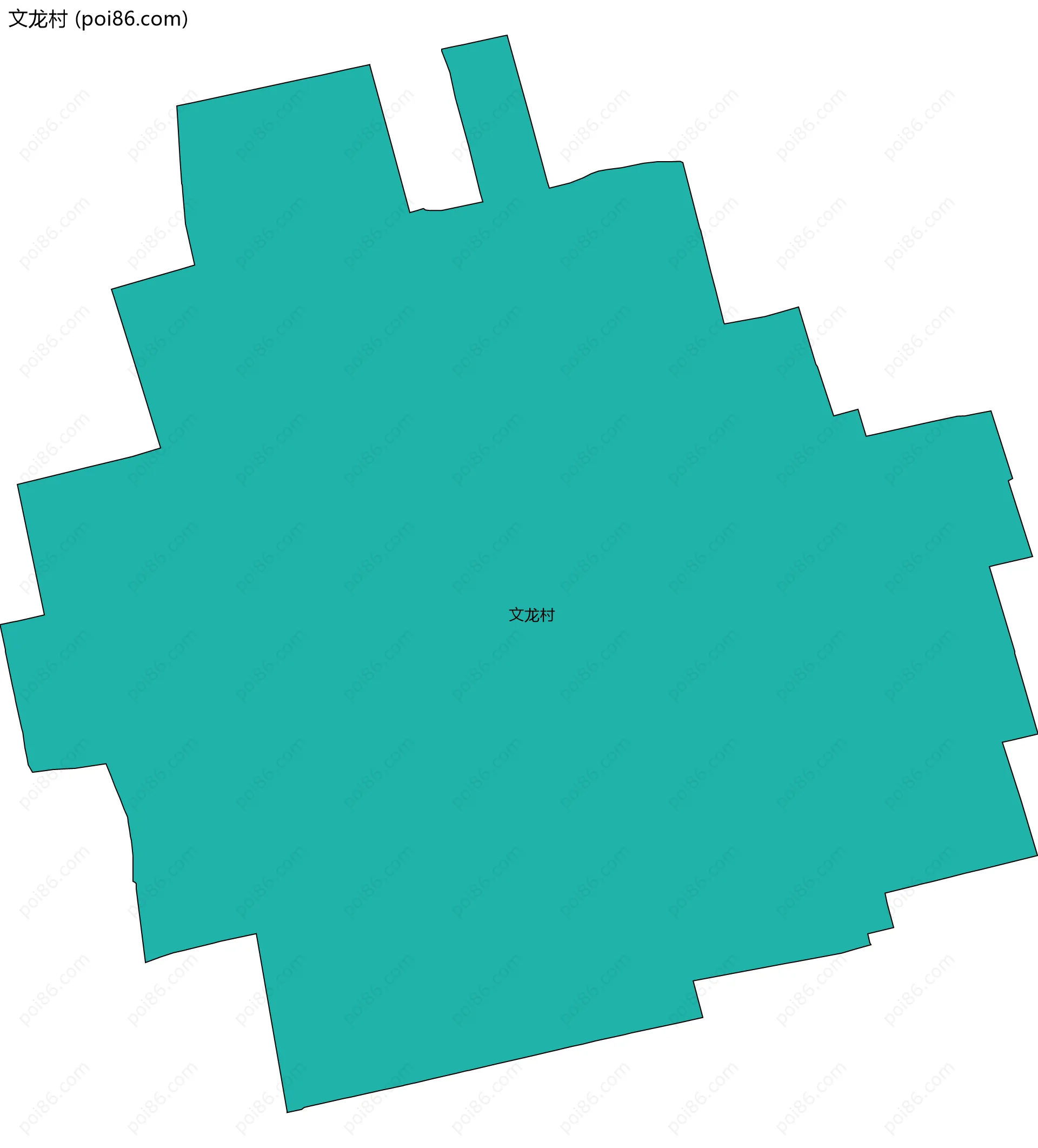 文龙村边界地图