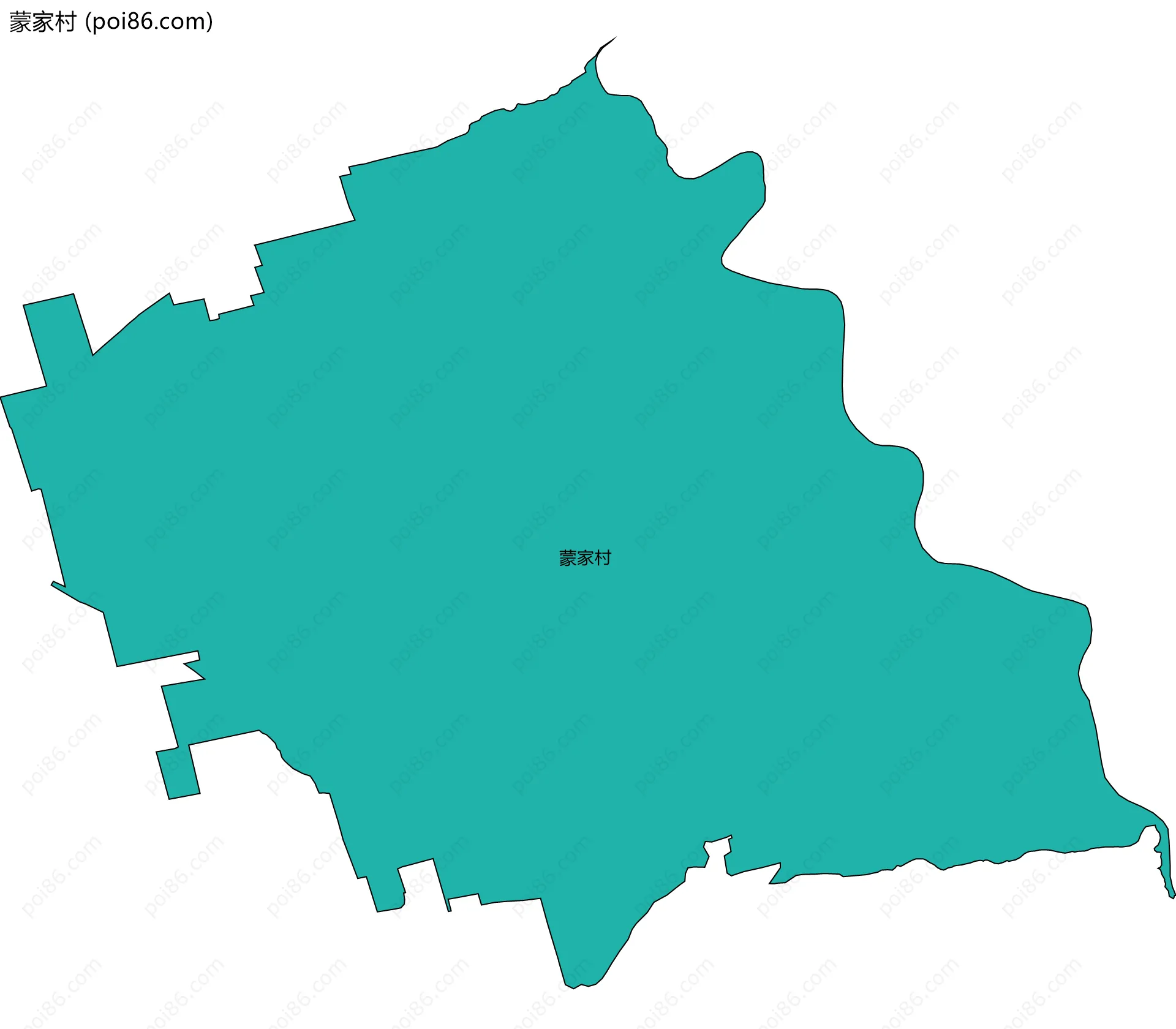 蒙家村边界地图