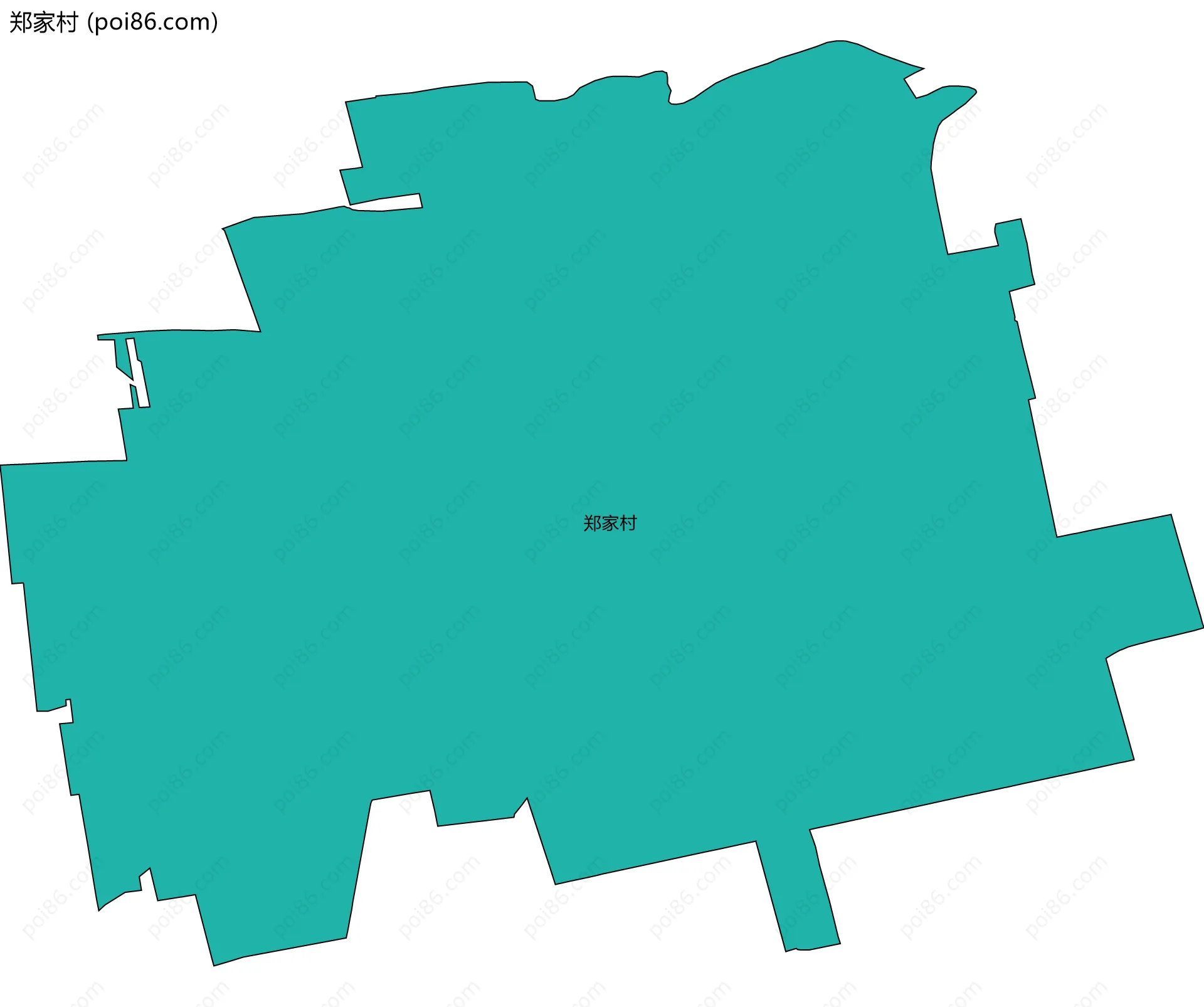 郑家村边界地图