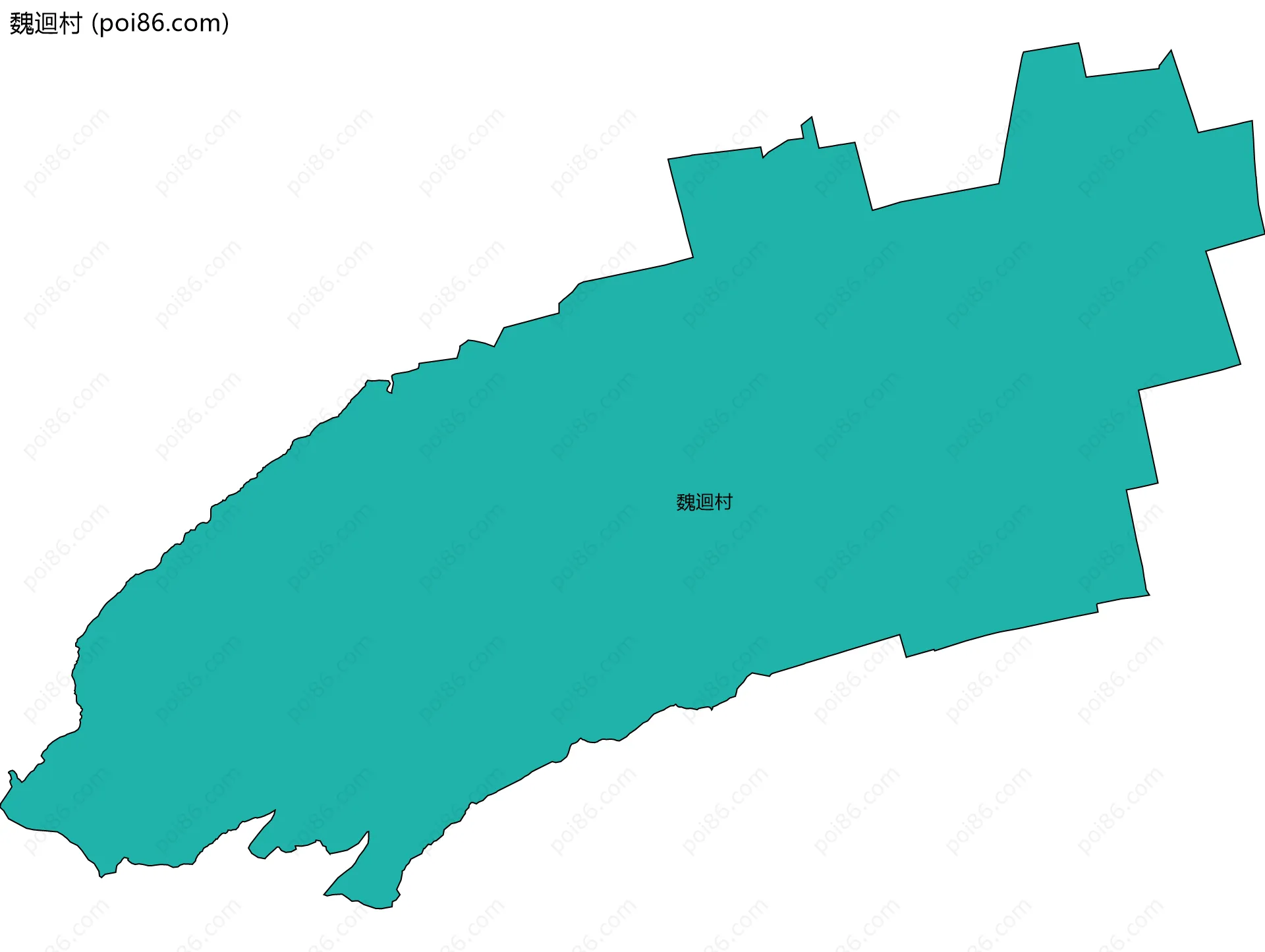 魏迴村边界地图