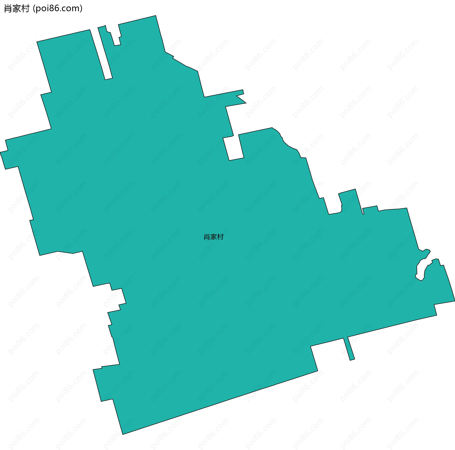 肖家村边界地图