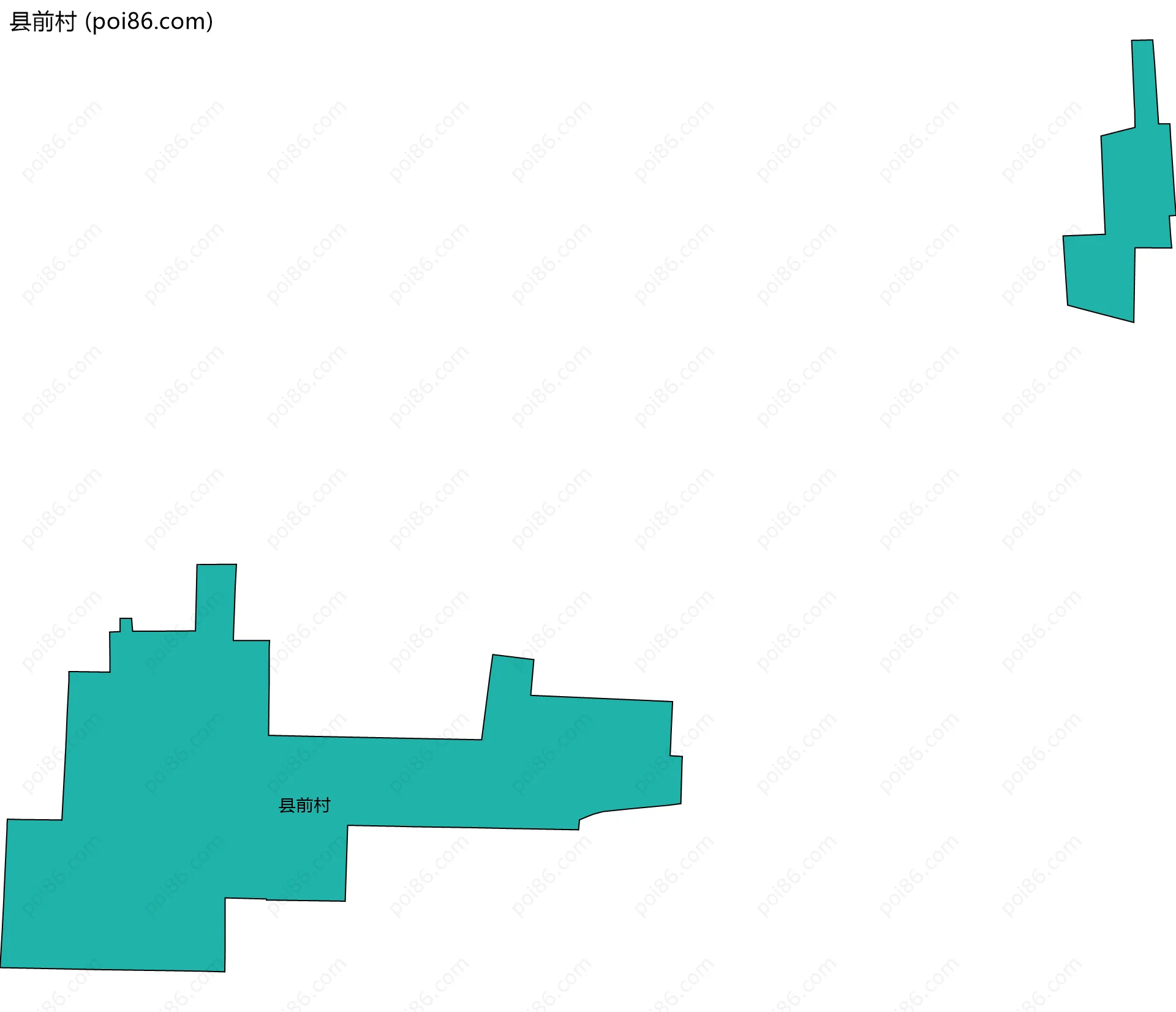 县前村边界地图