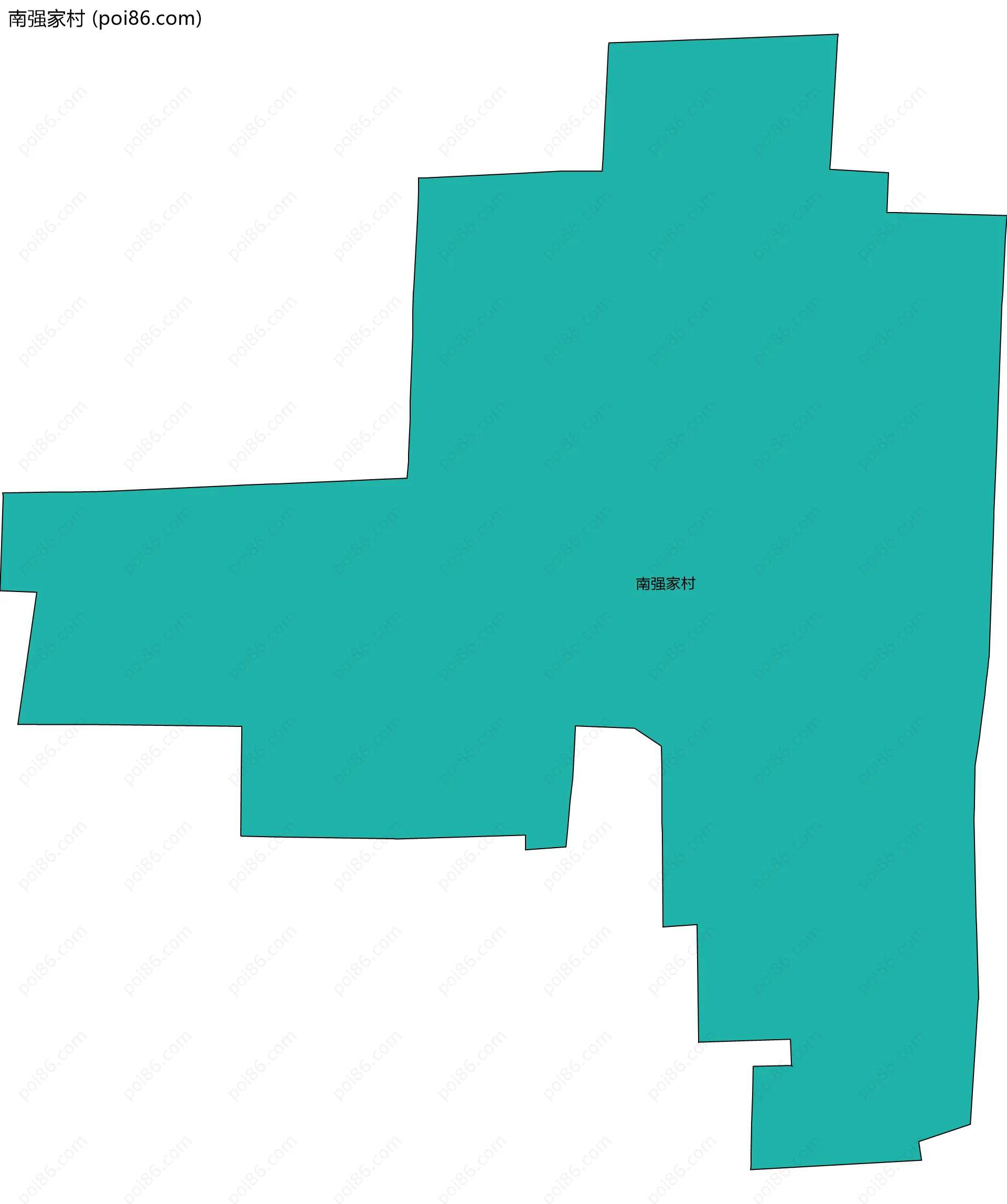 南强家村边界地图