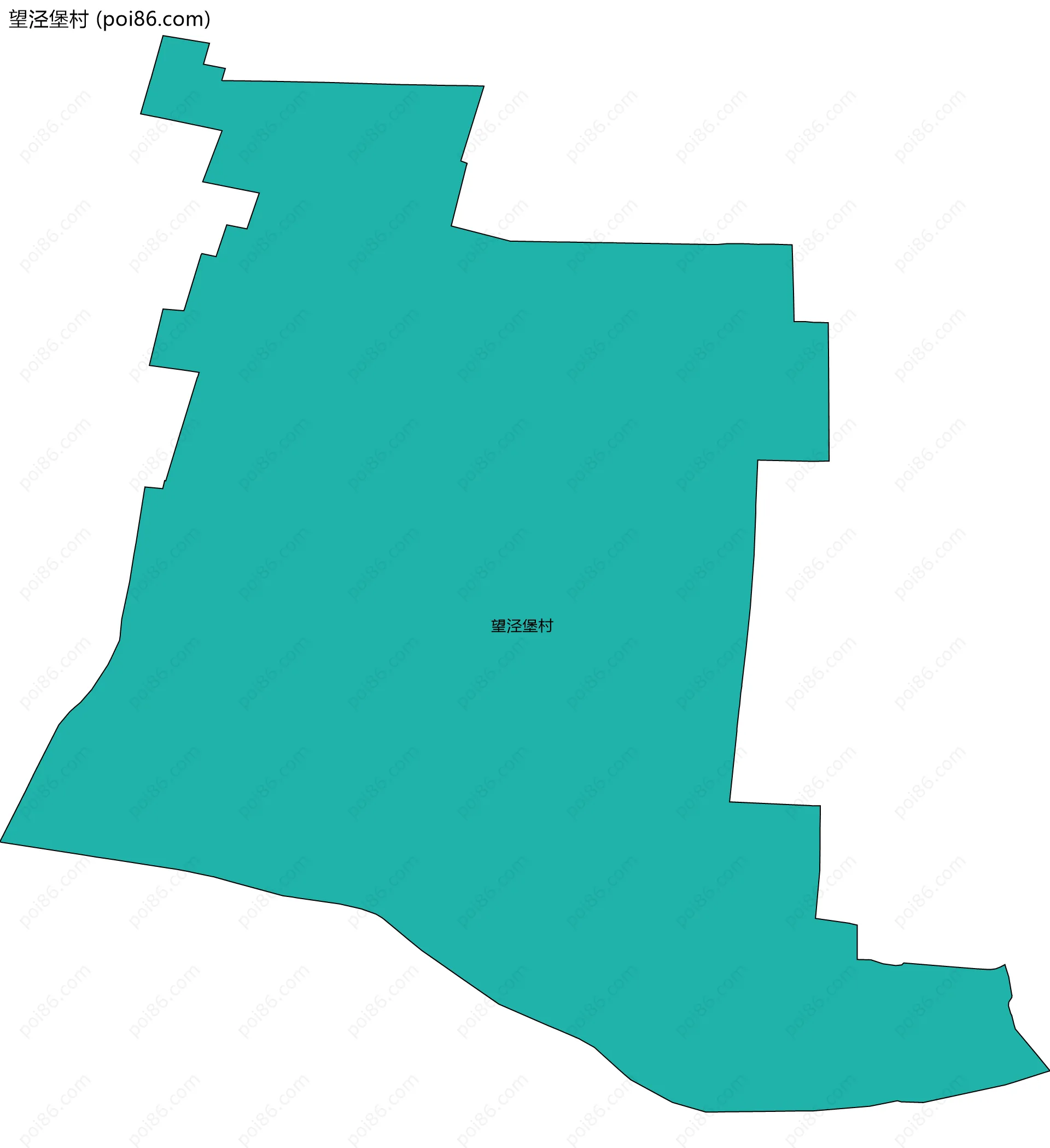 望泾堡村边界地图