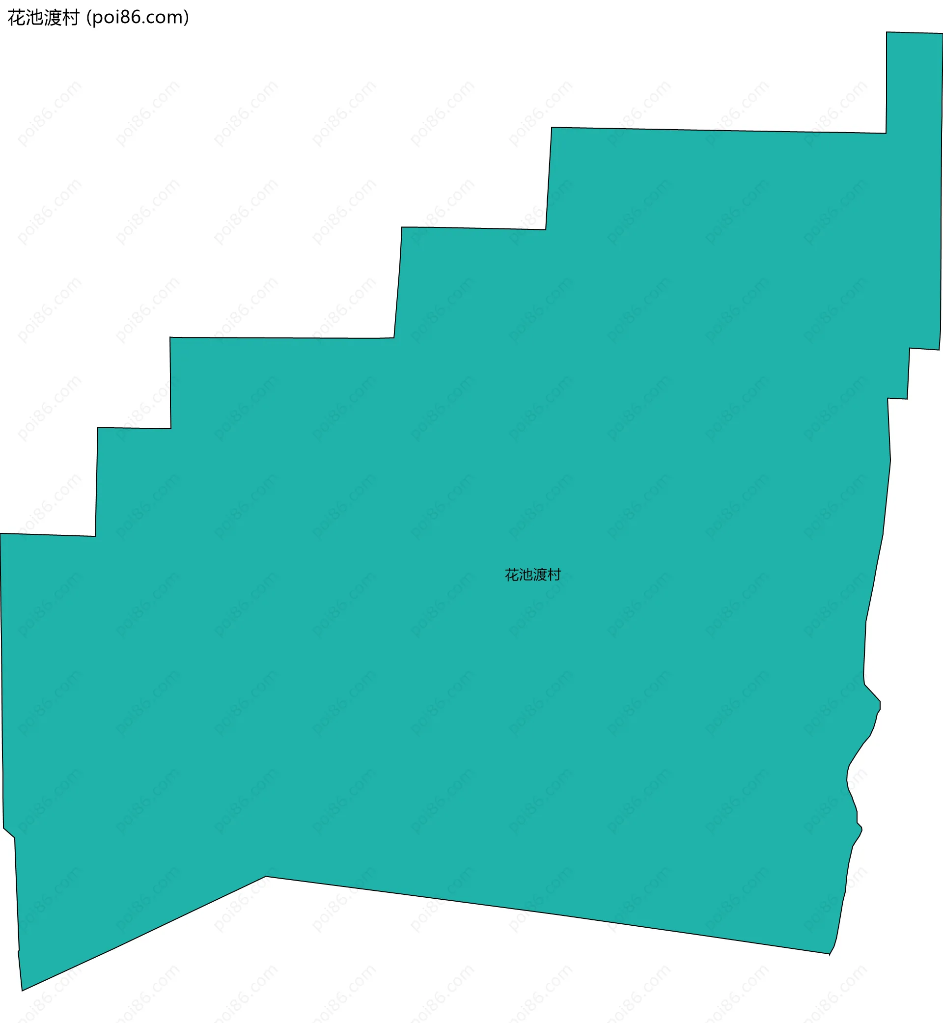 花池渡村边界地图
