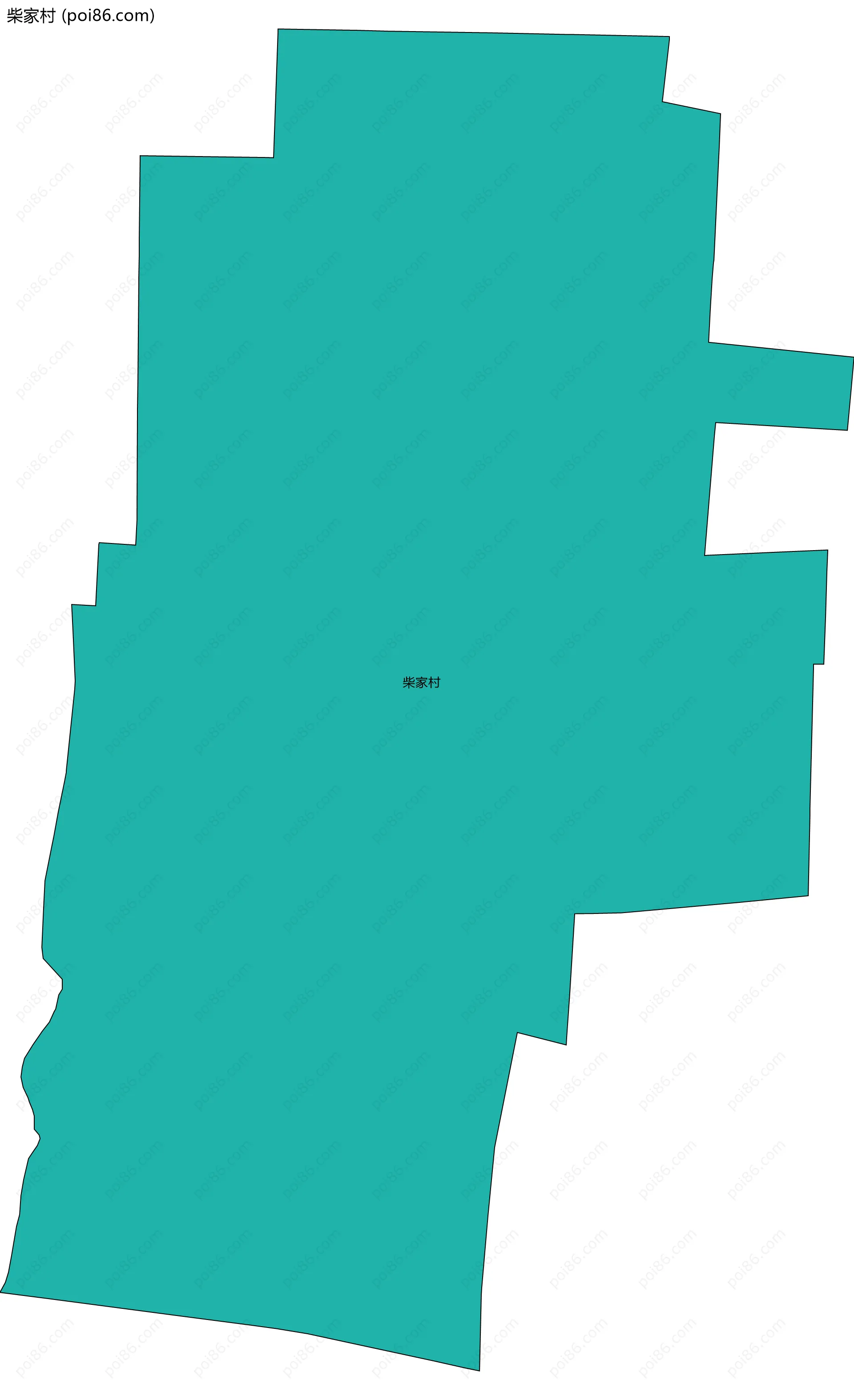 柴家村边界地图