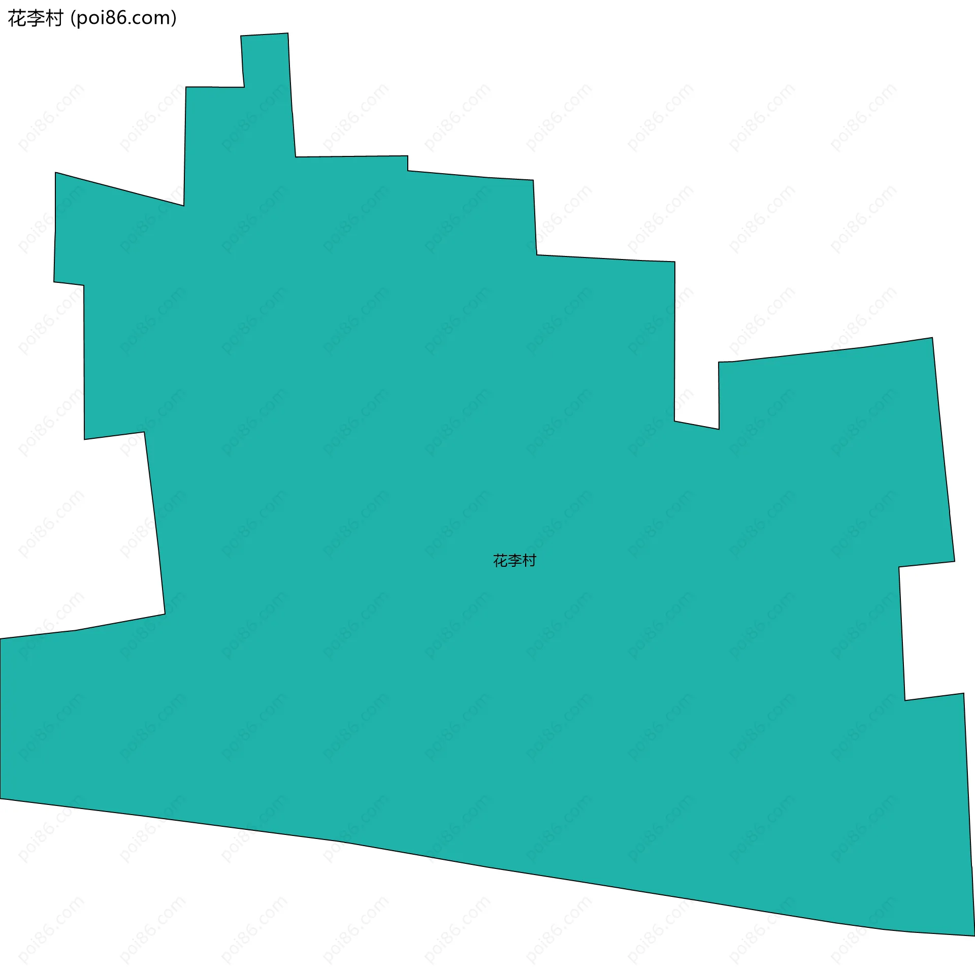 花李村边界地图