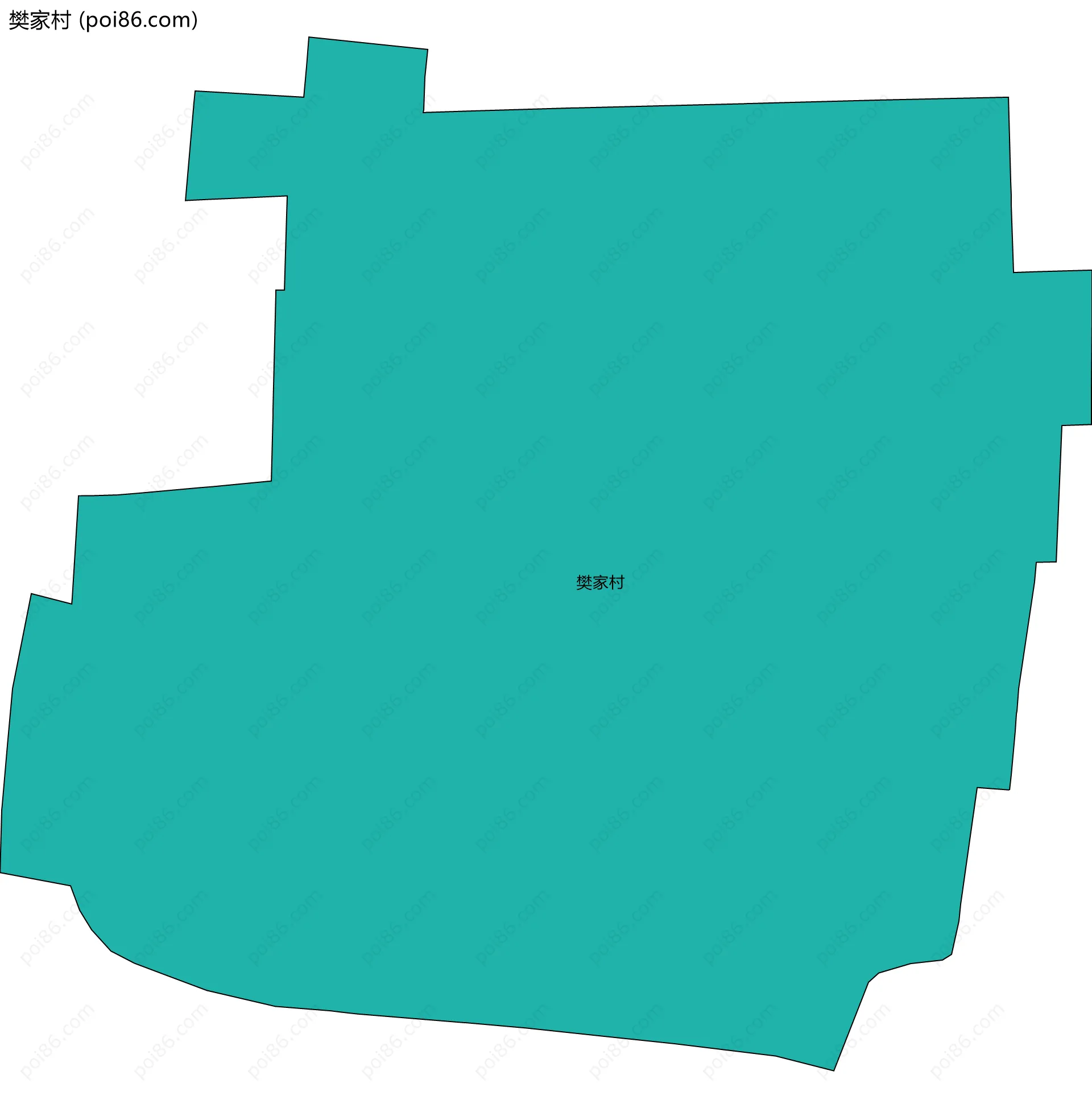 樊家村边界地图