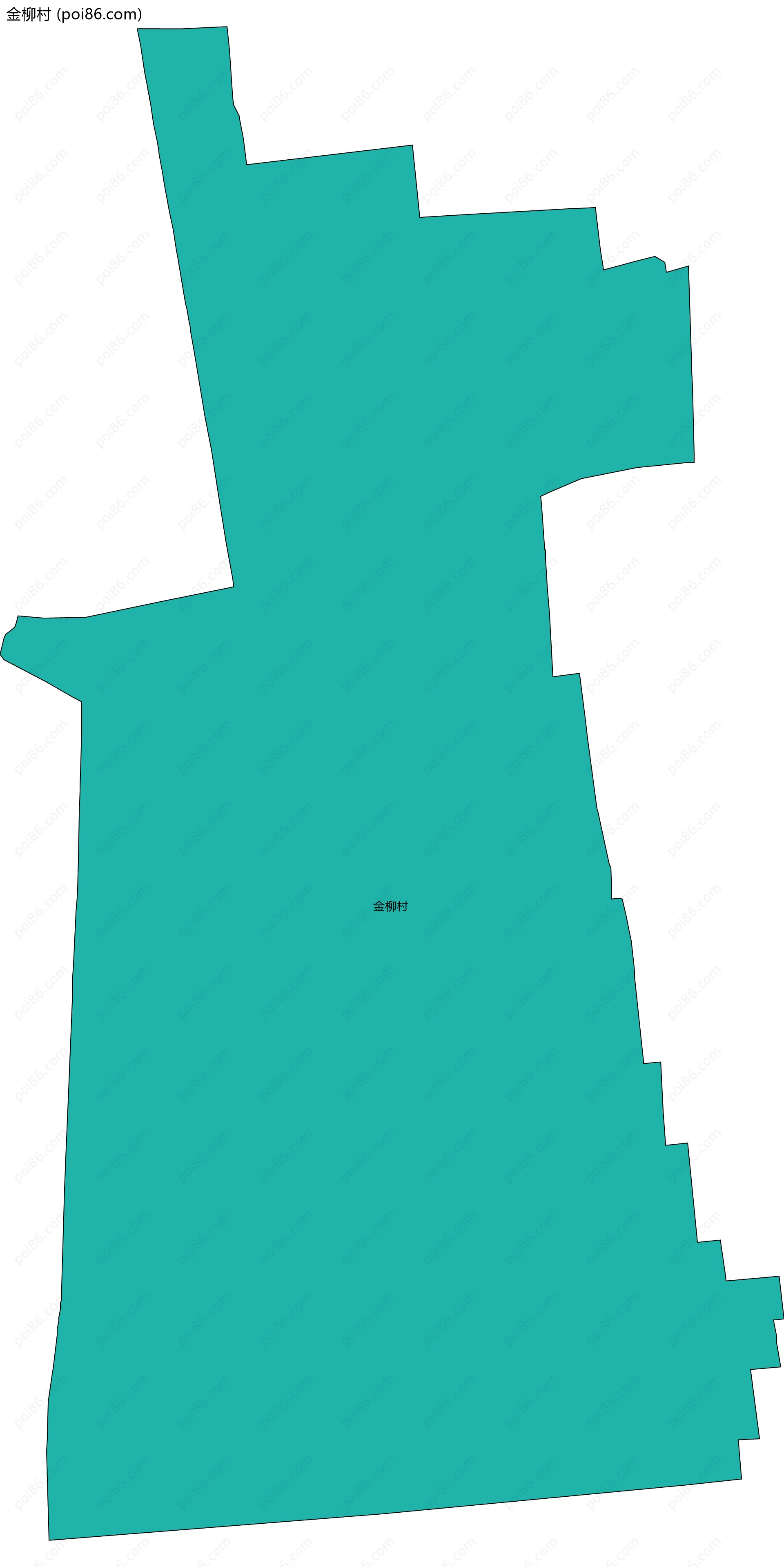 金柳村边界地图