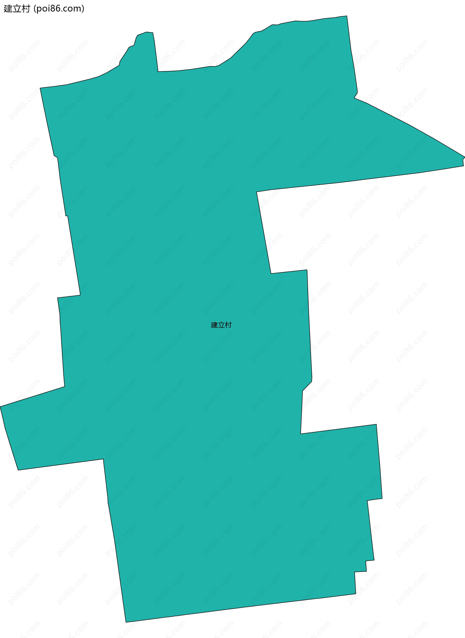 建立村边界地图