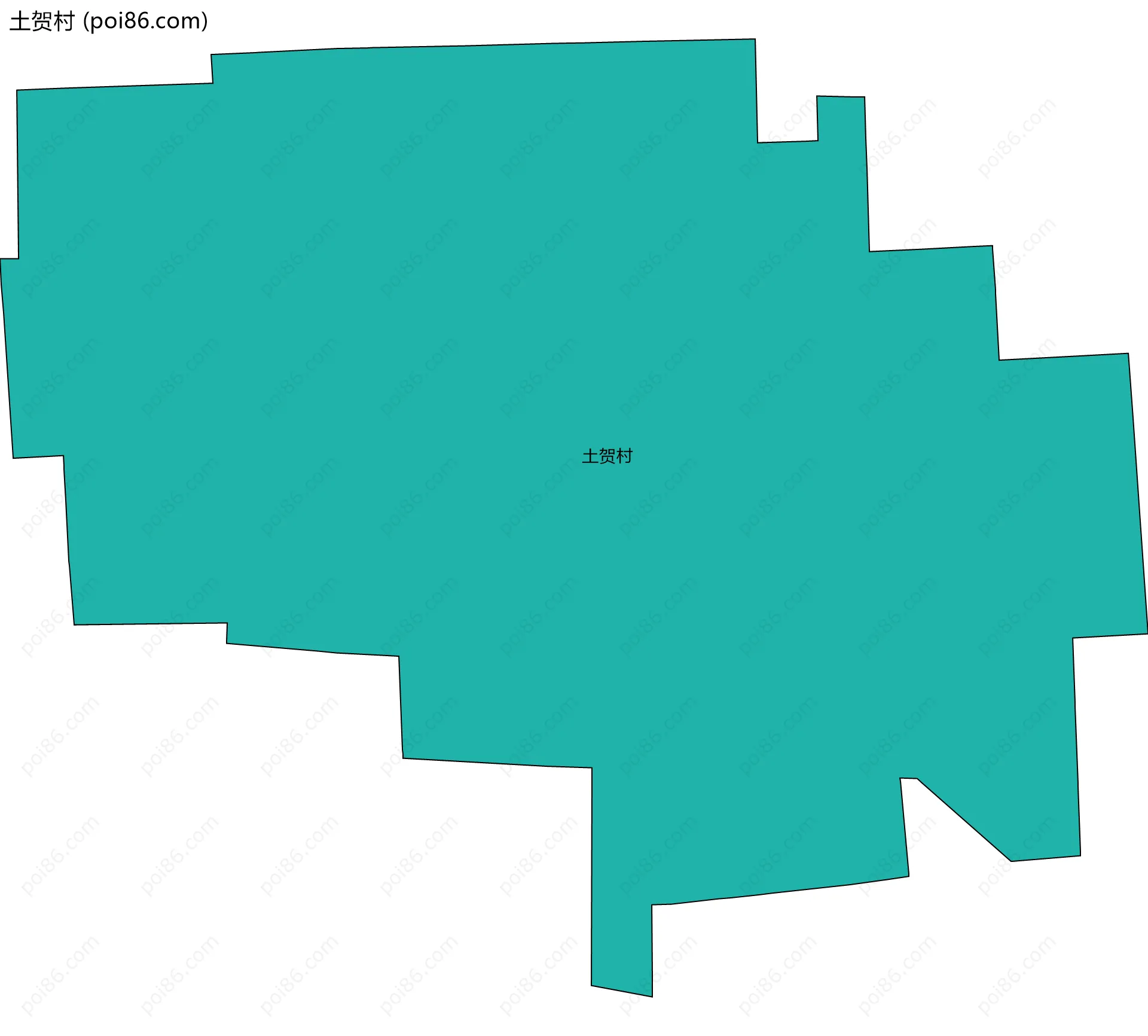 土贺村边界地图
