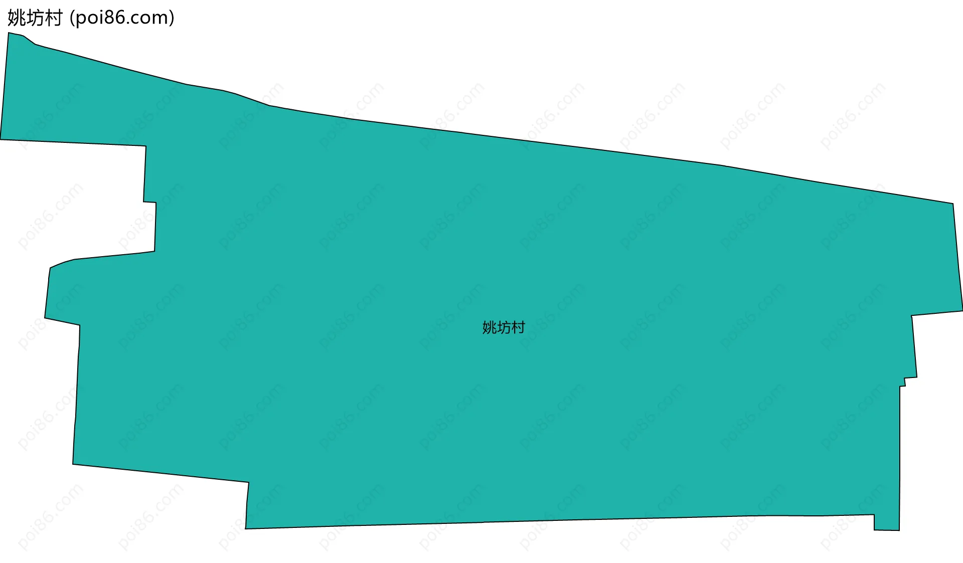 姚坊村边界地图