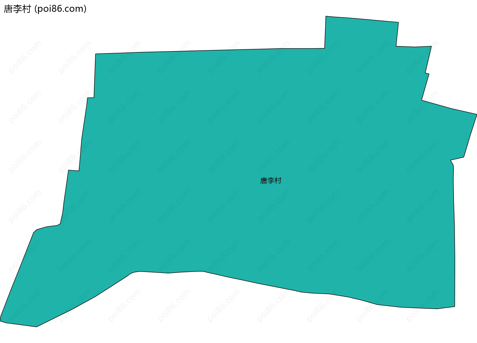 唐李村边界地图