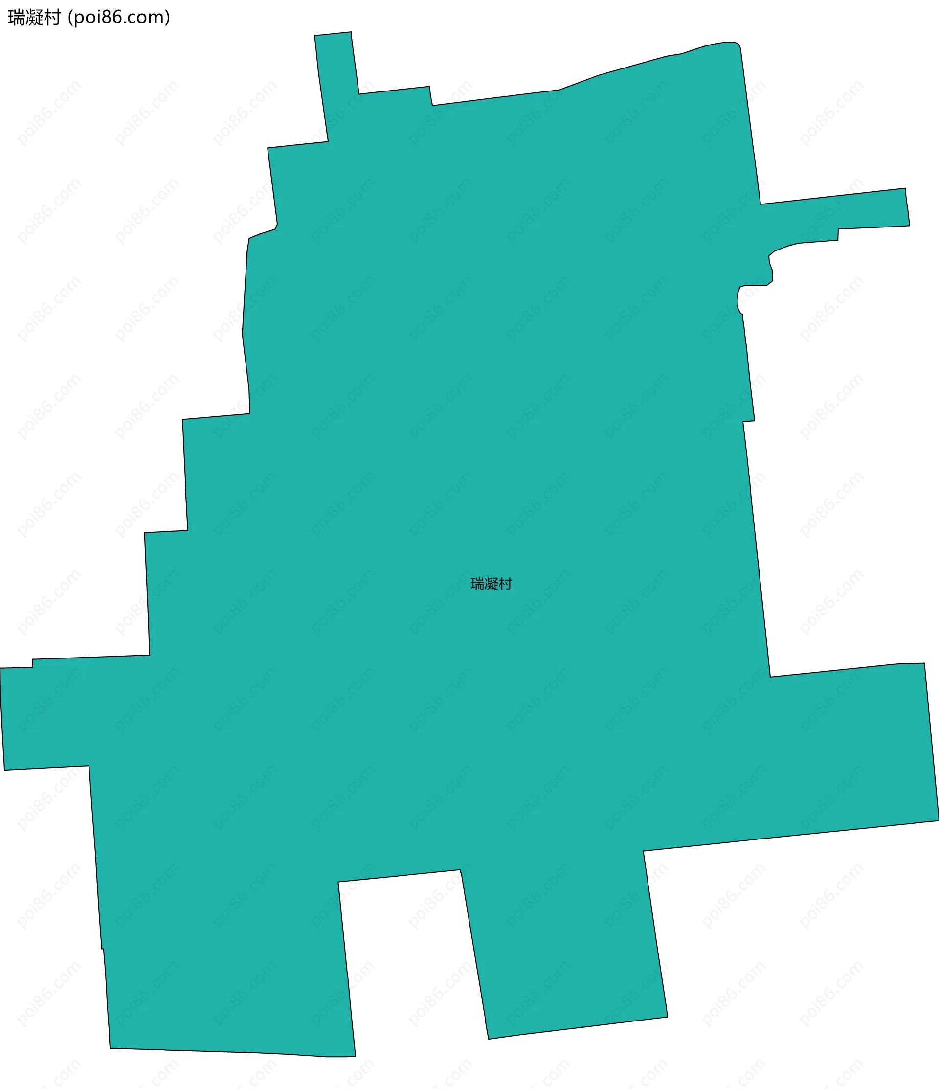 瑞凝村边界地图