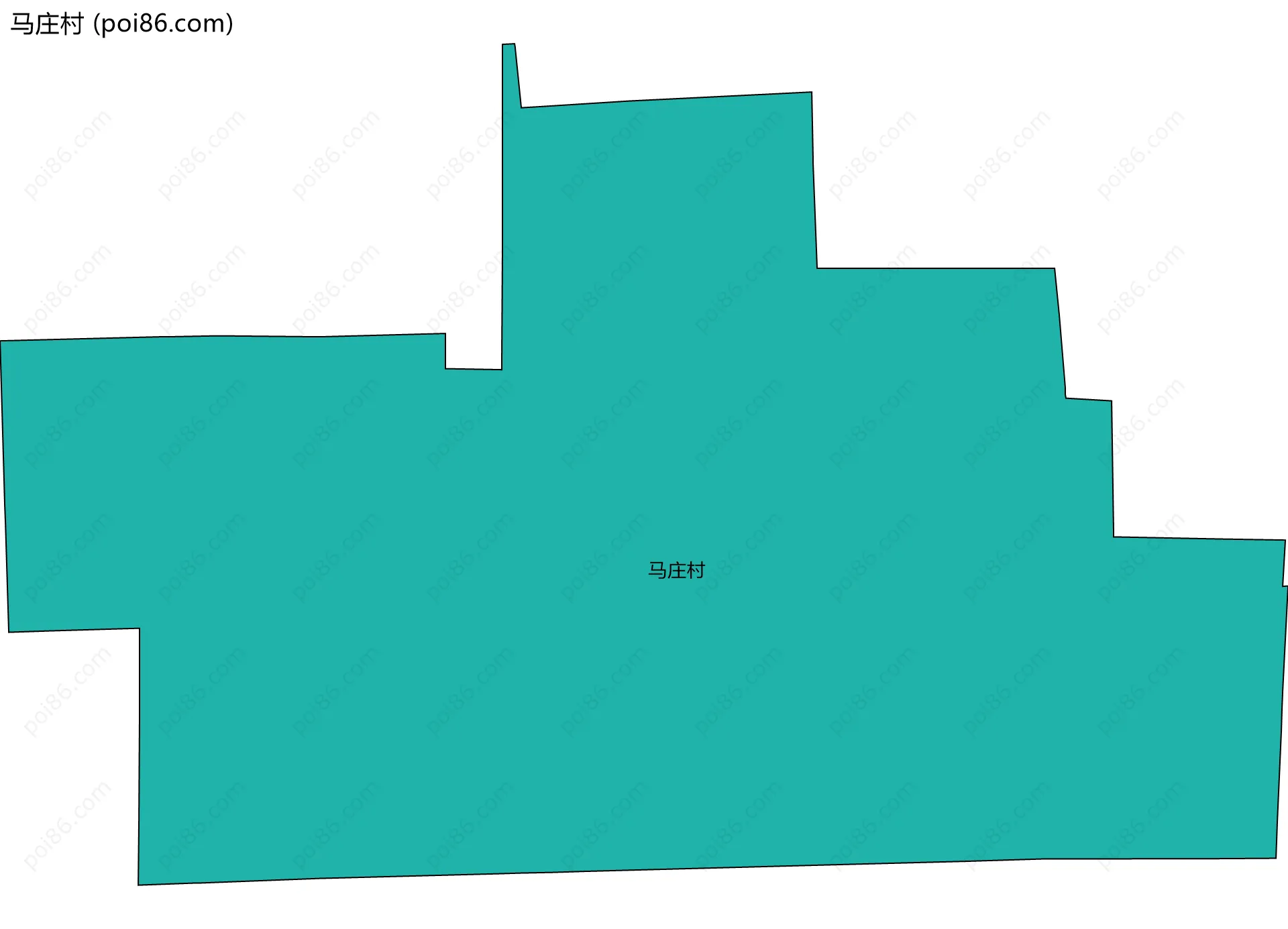 马庄村边界地图