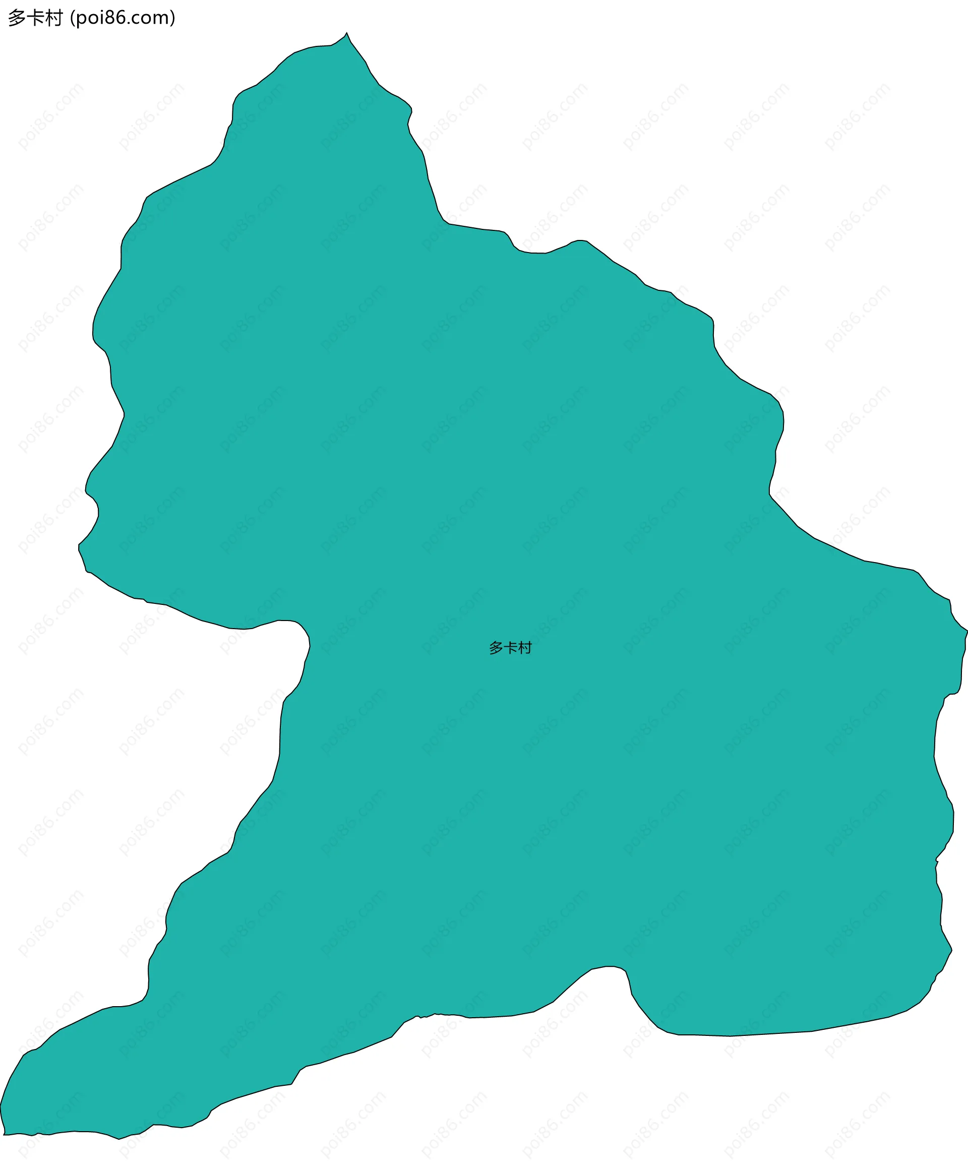 多卡村边界地图