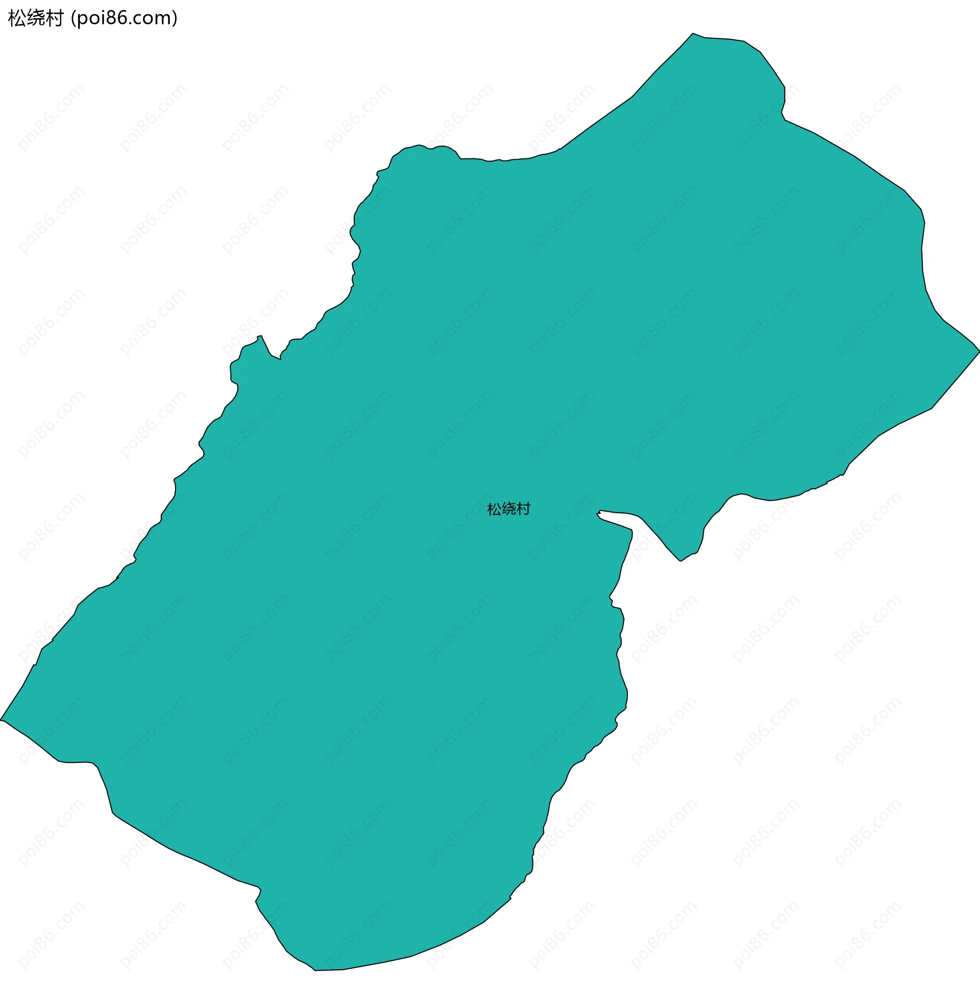 松绕村边界地图
