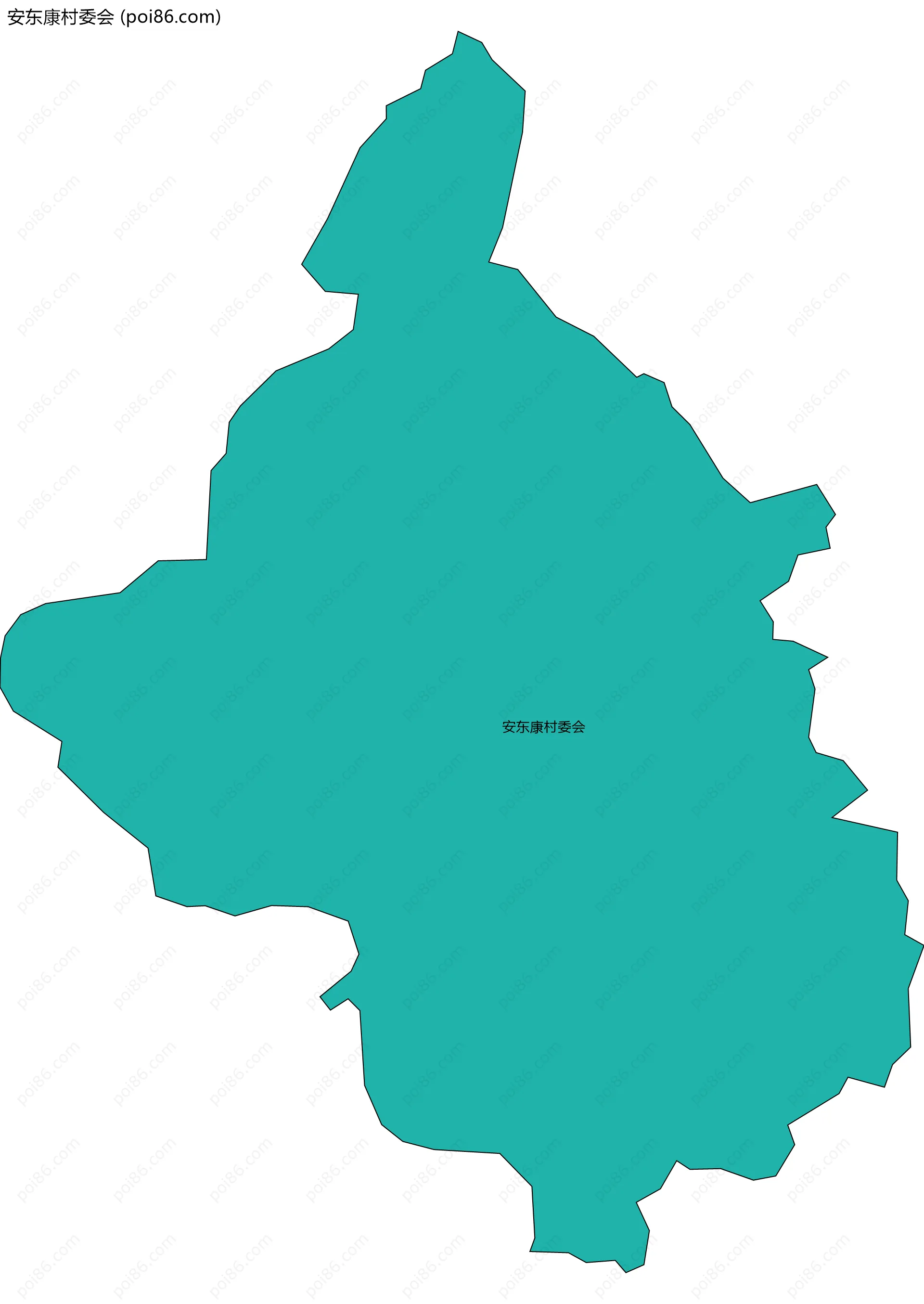 安东康村委会边界地图