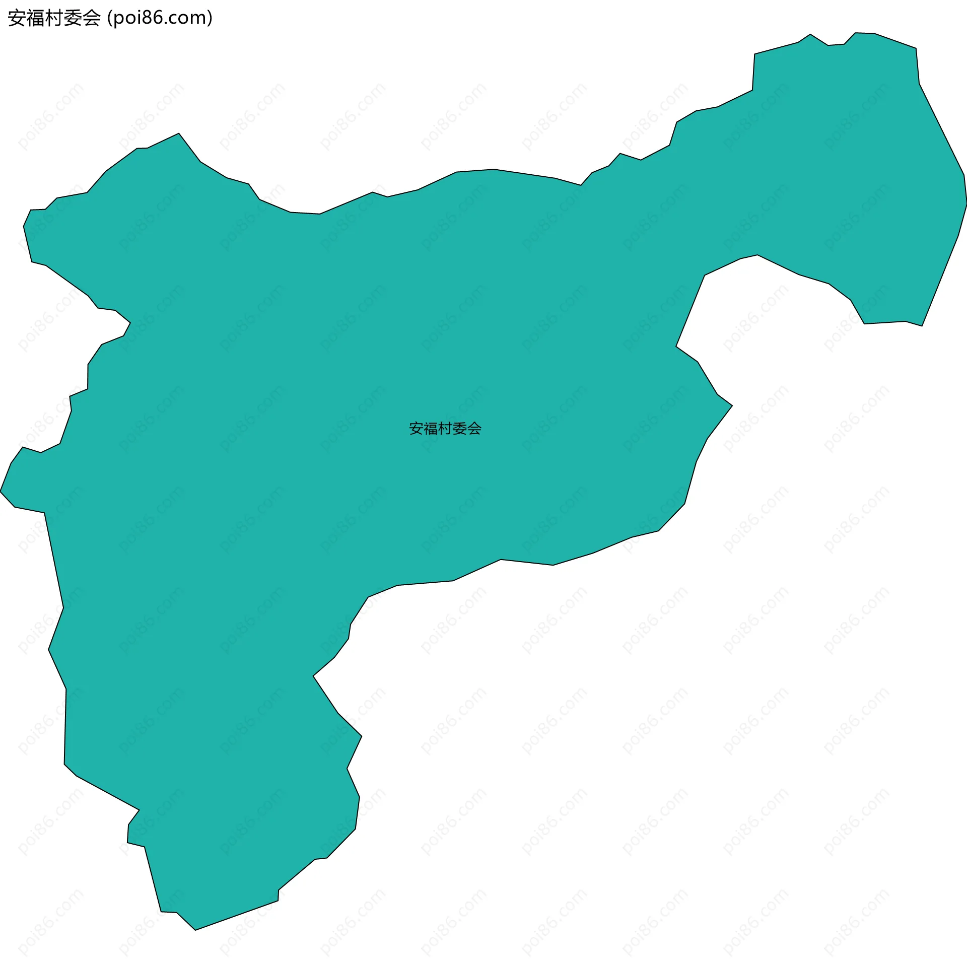 安福村委会边界地图