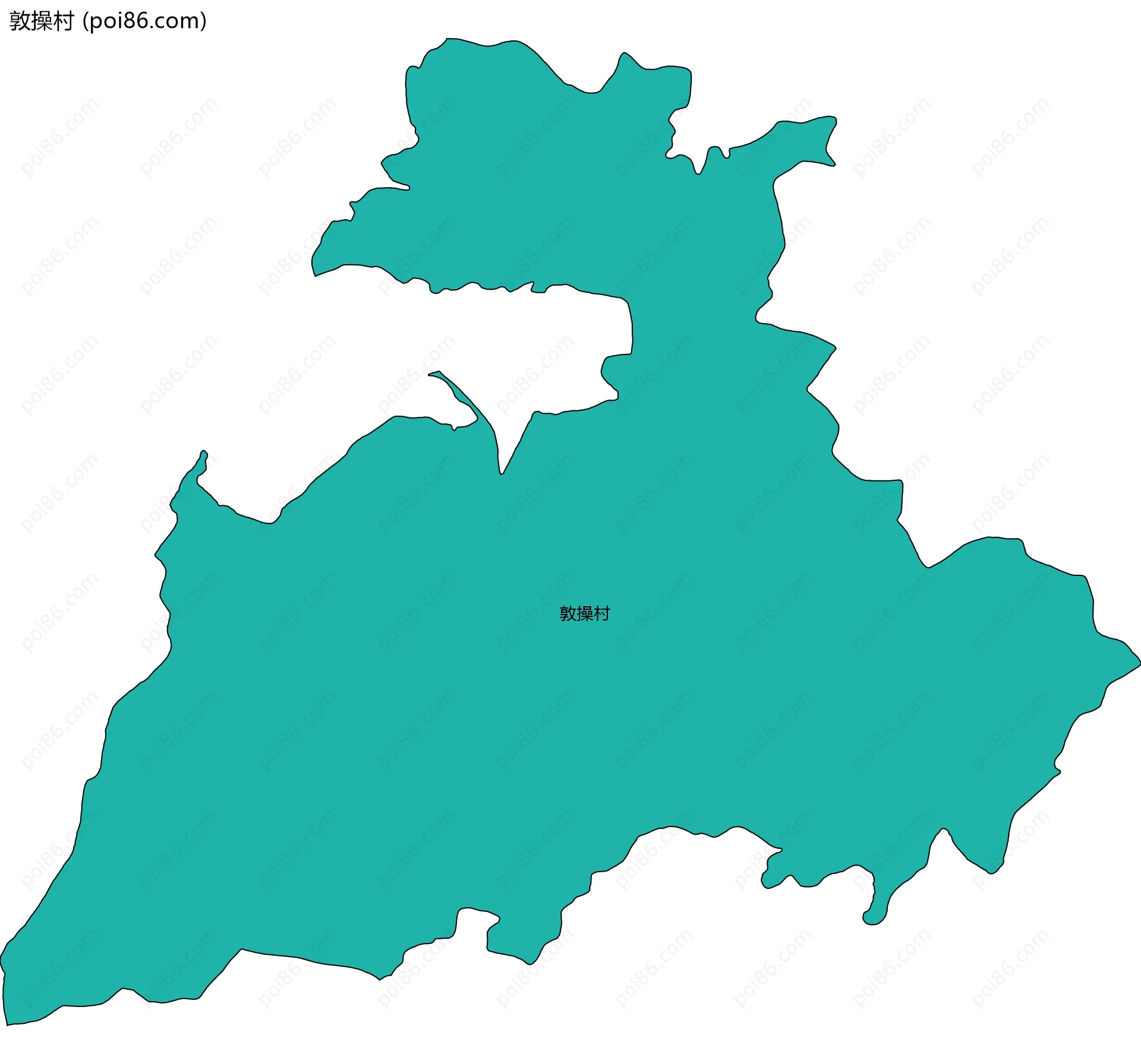 敦操村边界地图