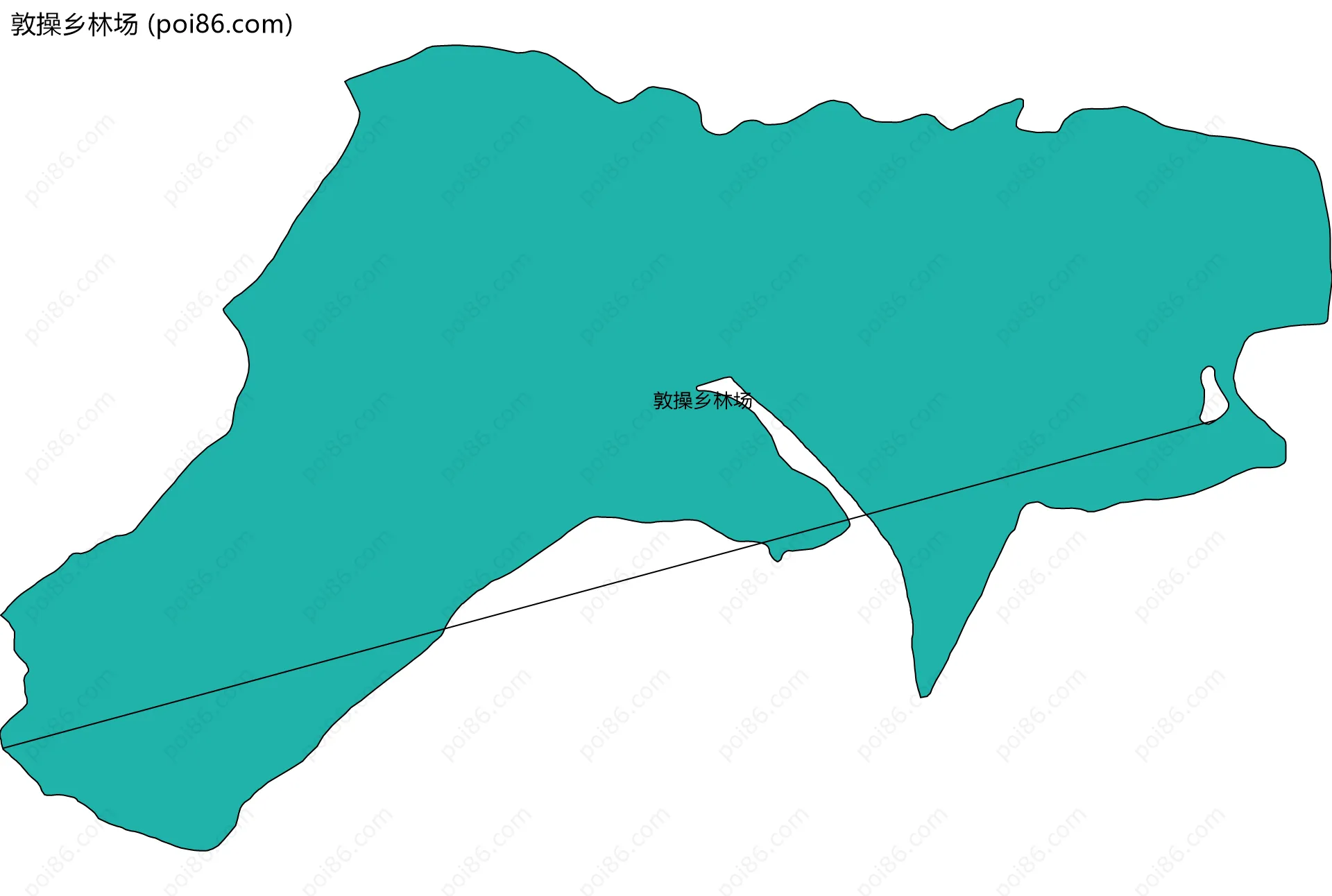 敦操乡林场边界地图