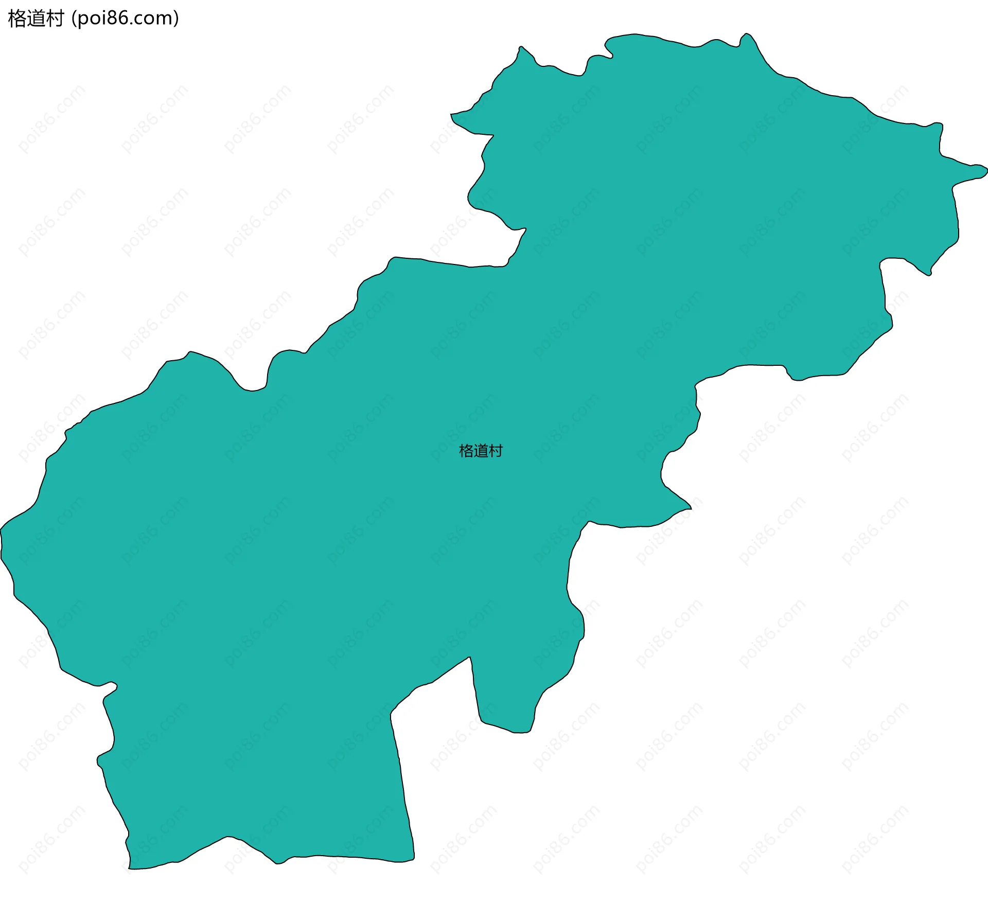 格道村边界地图
