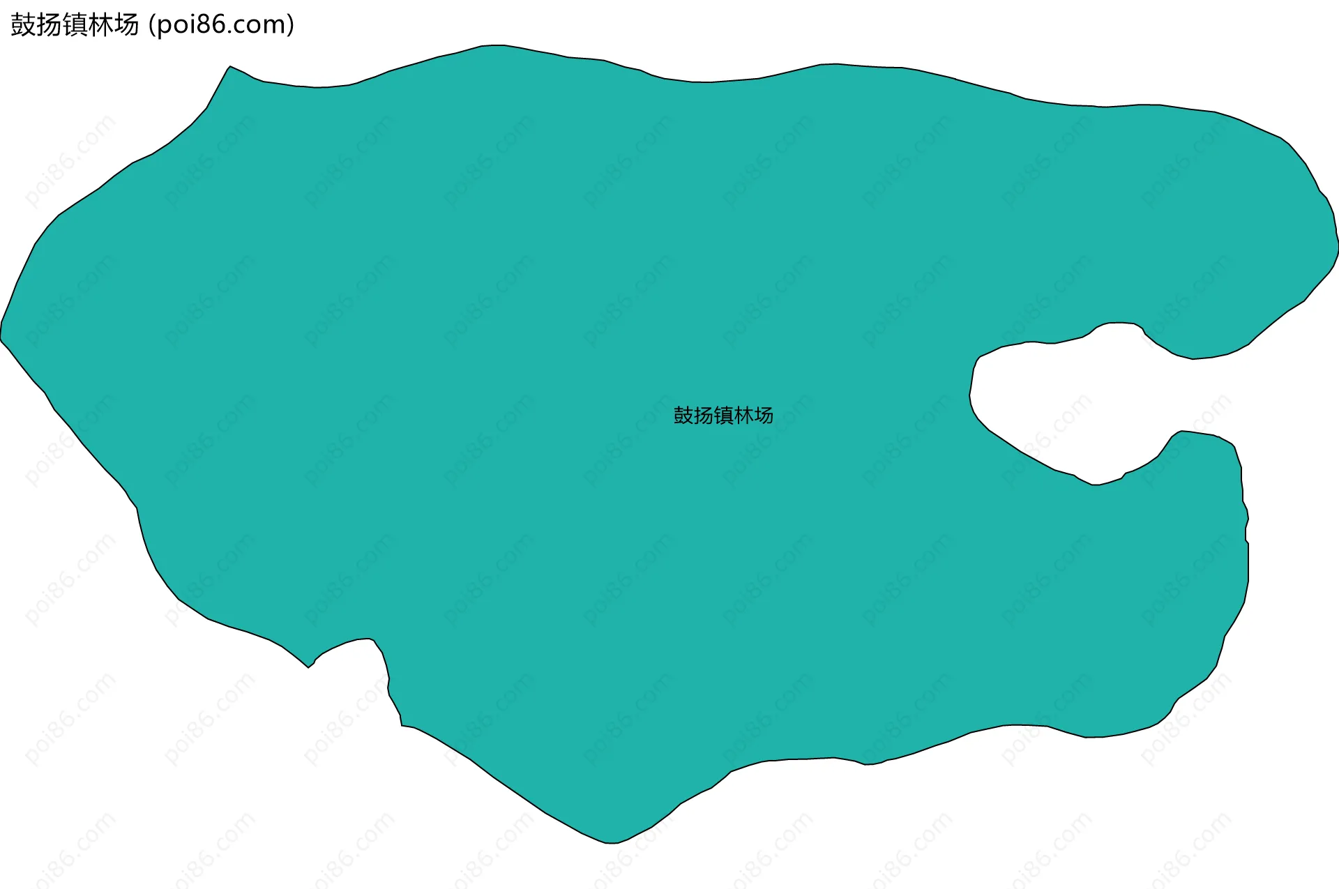鼓扬镇林场边界地图