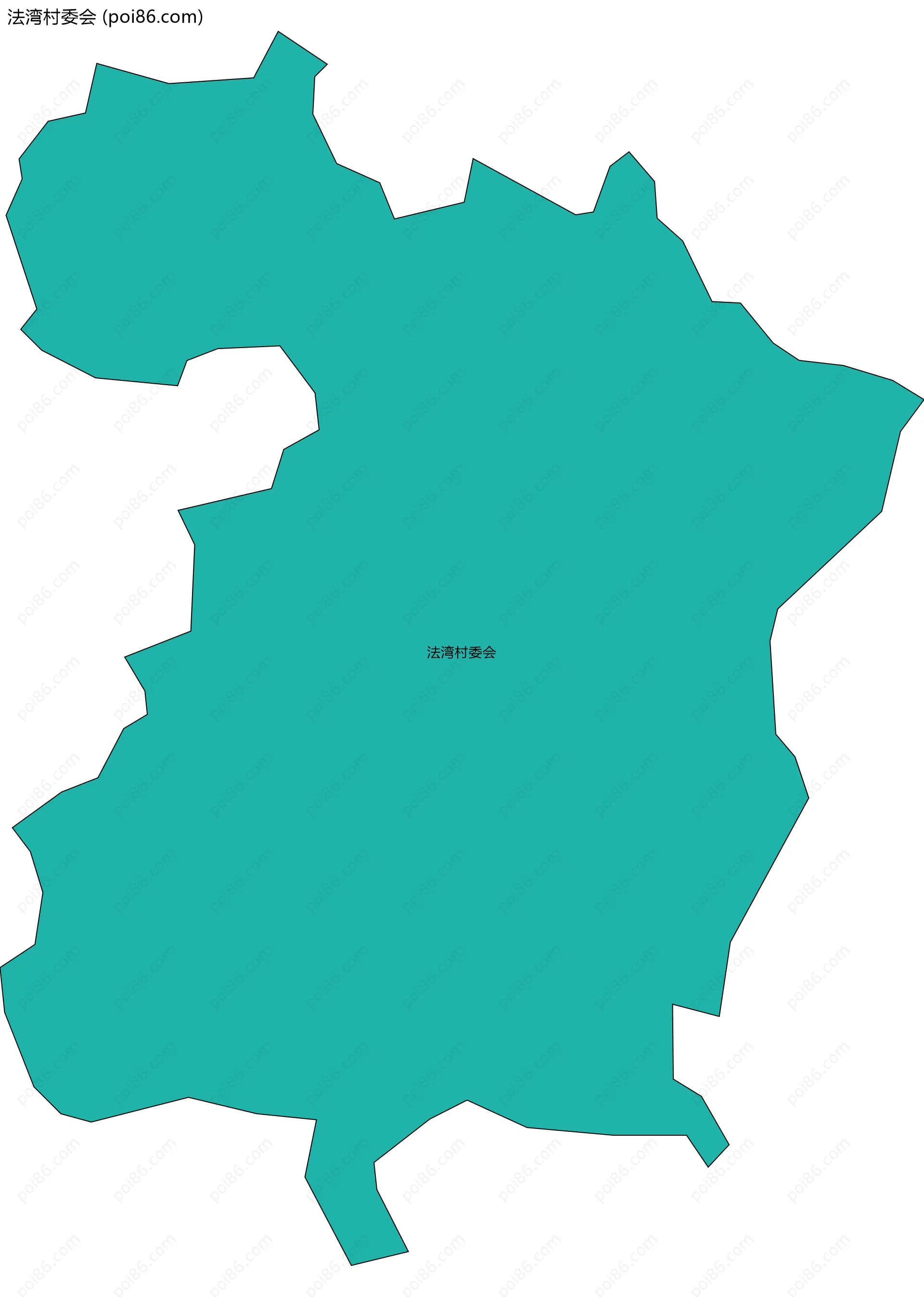 法湾村委会边界地图