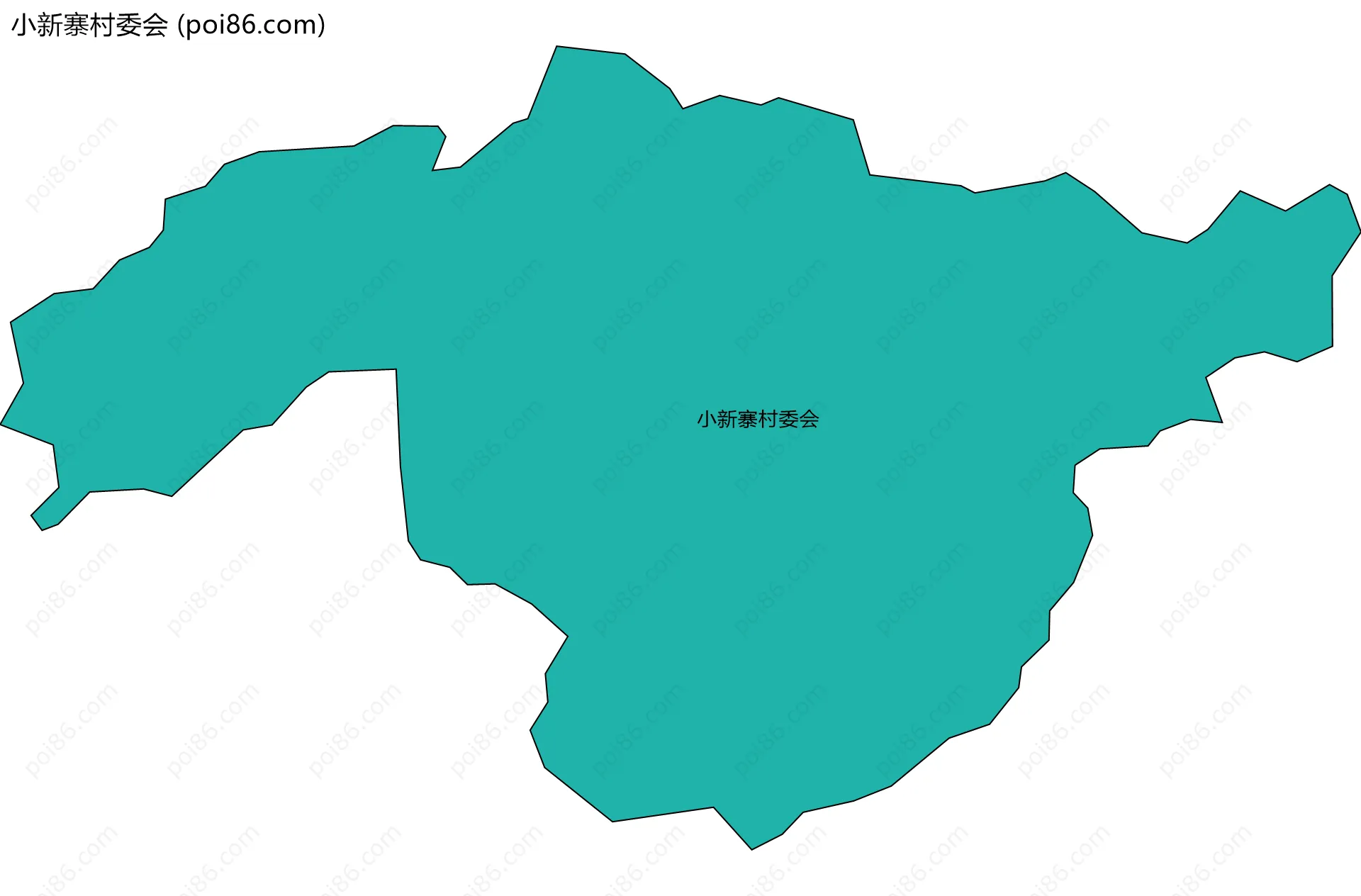 小新寨村委会边界地图