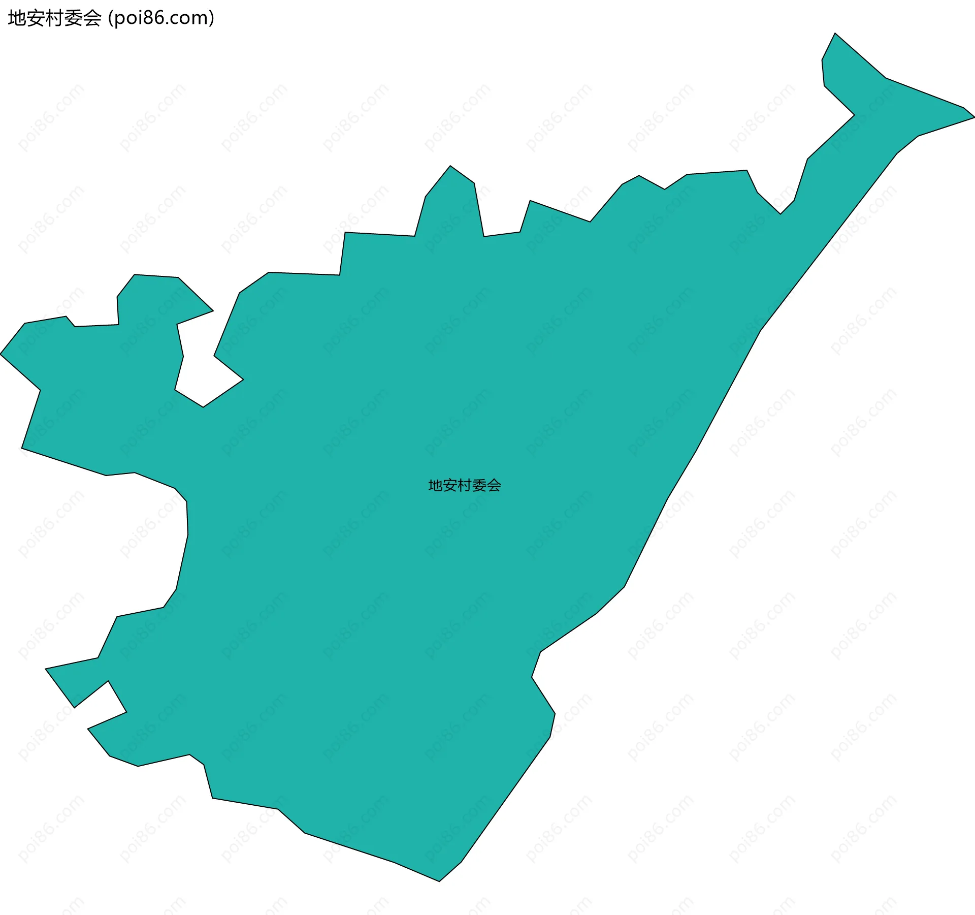 地安村委会边界地图