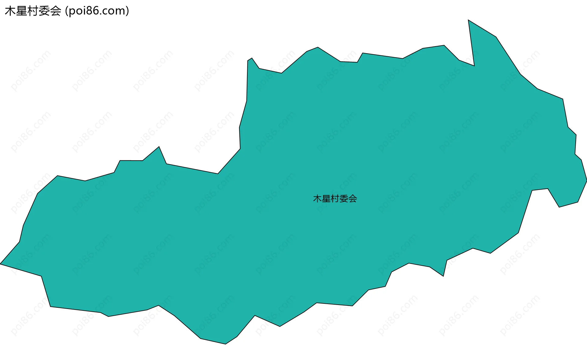 木星村委会边界地图
