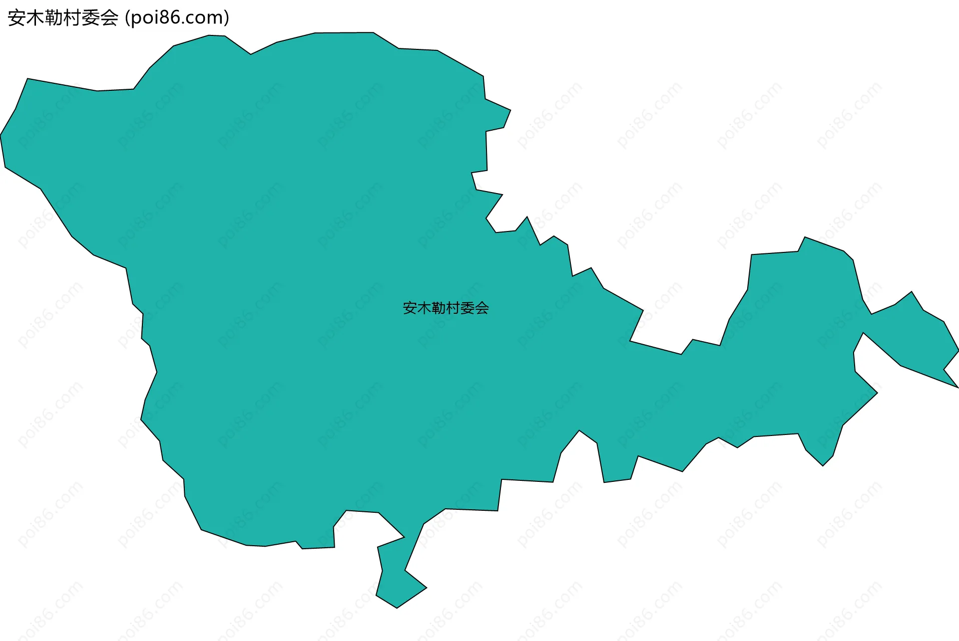 安木勒村委会边界地图