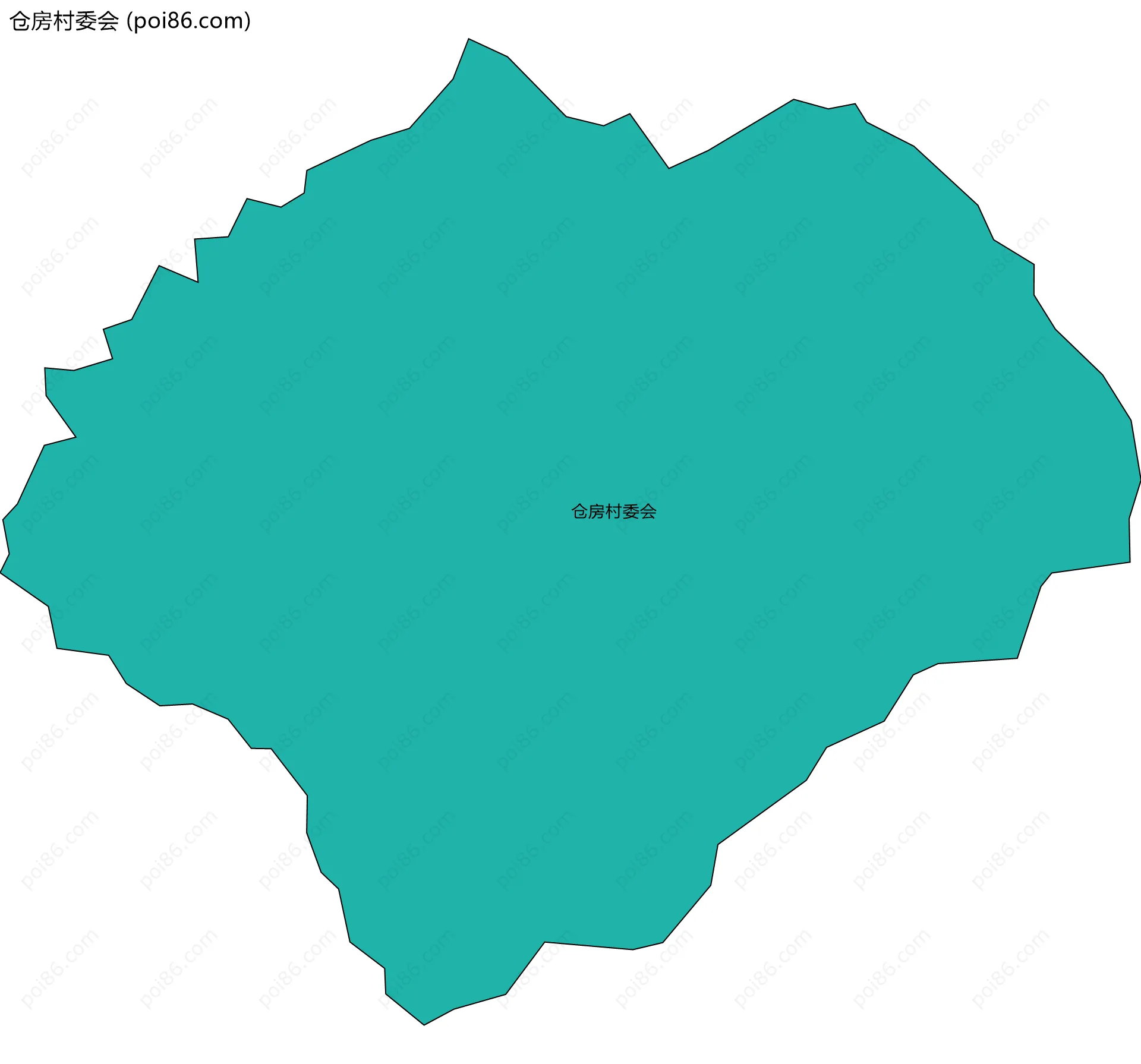 仓房村委会边界地图