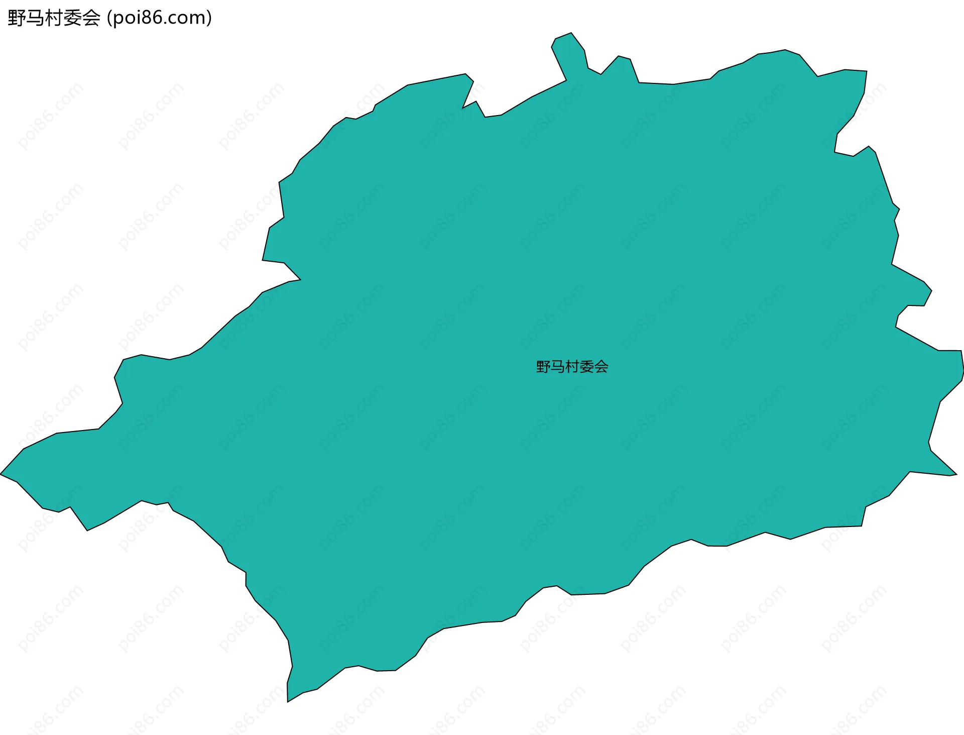 野马村委会边界地图