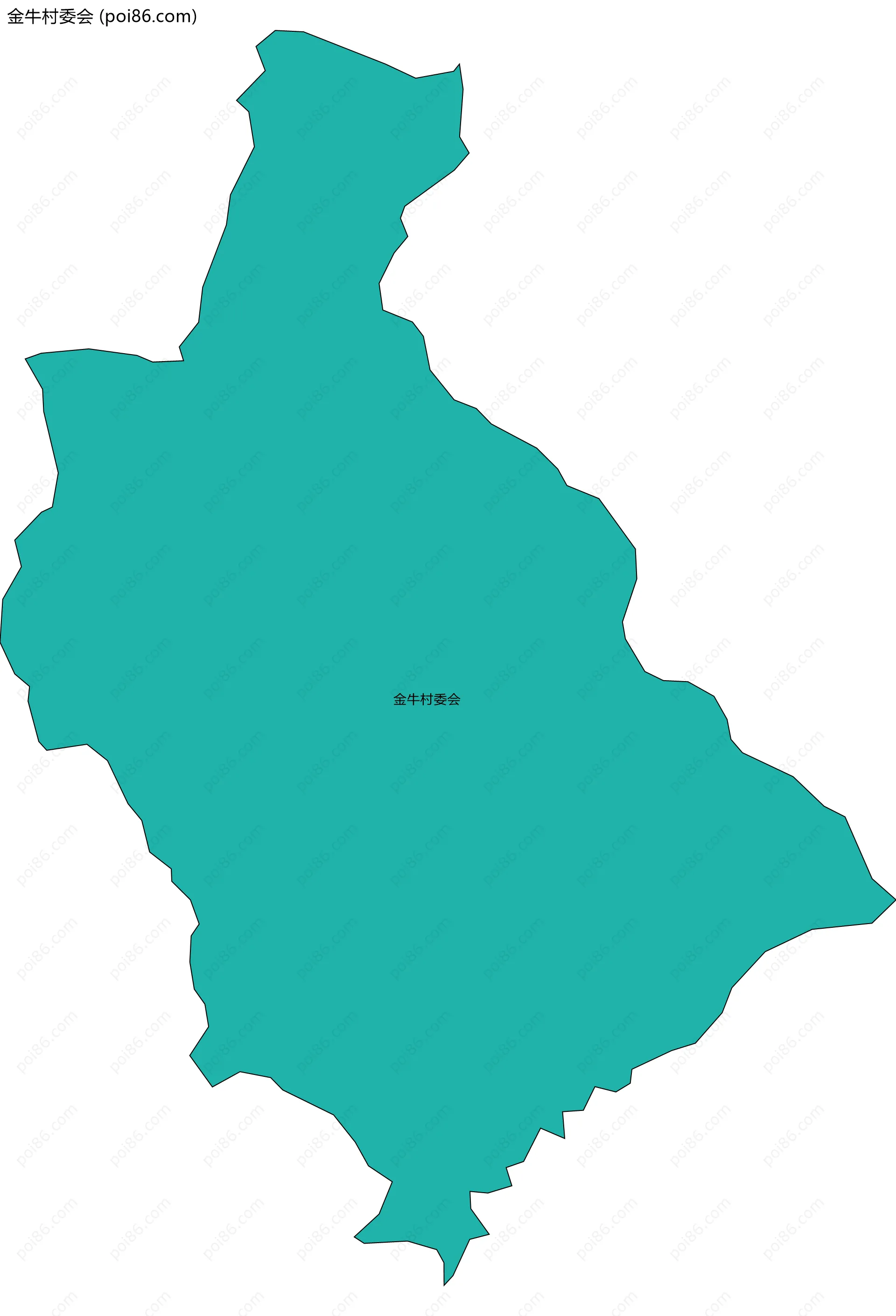 金牛村委会边界地图