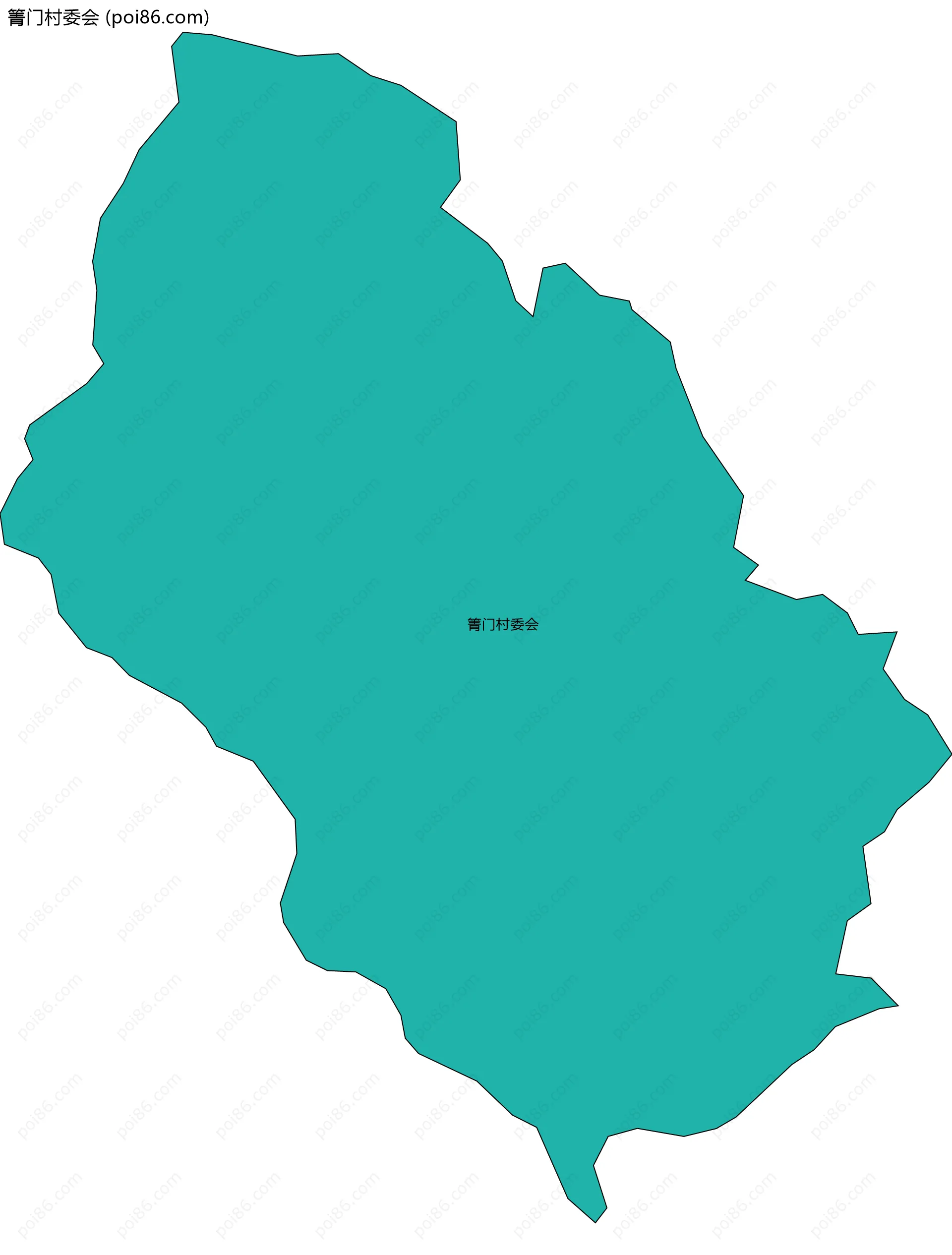 箐门村委会边界地图