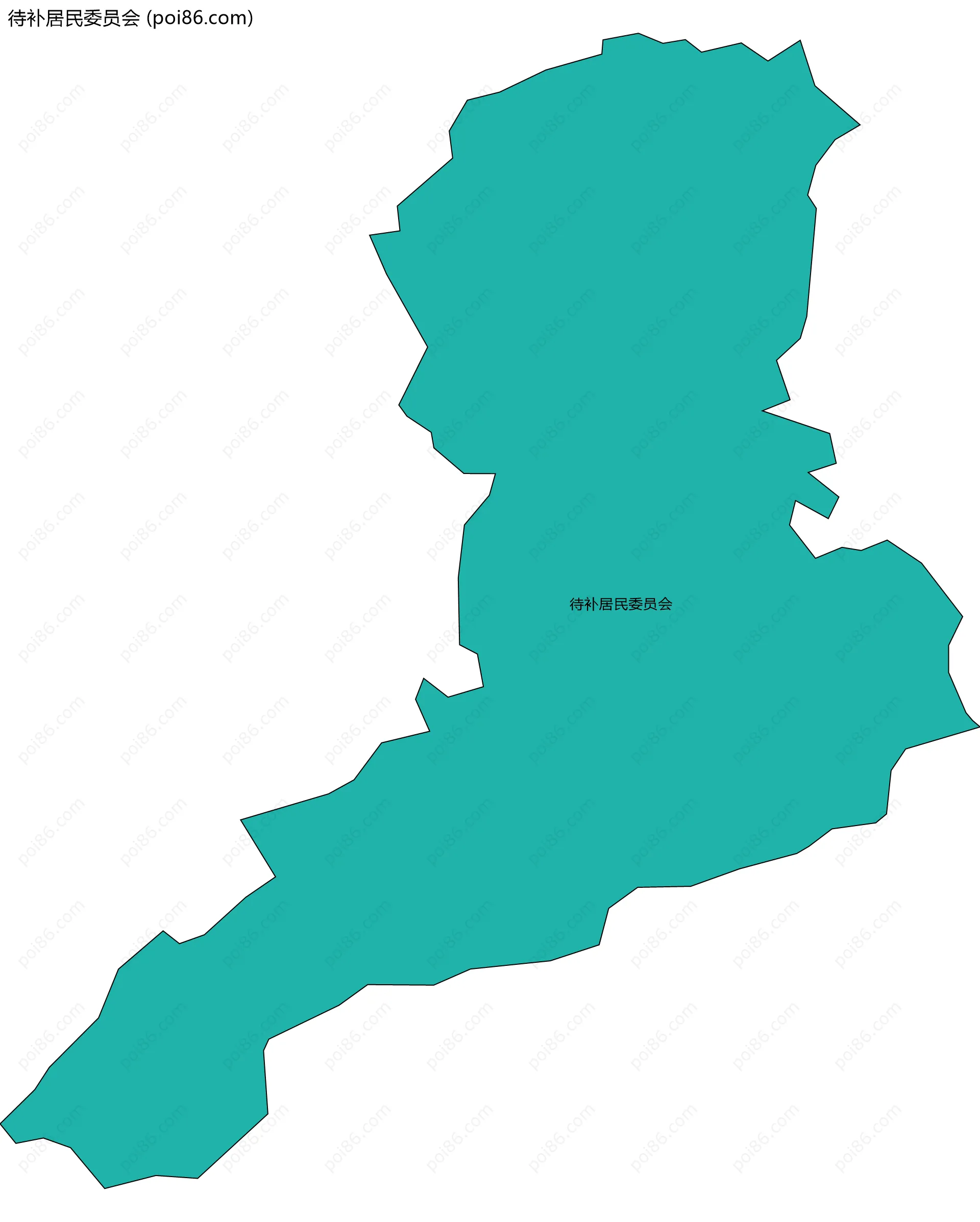 待补居民委员会边界地图