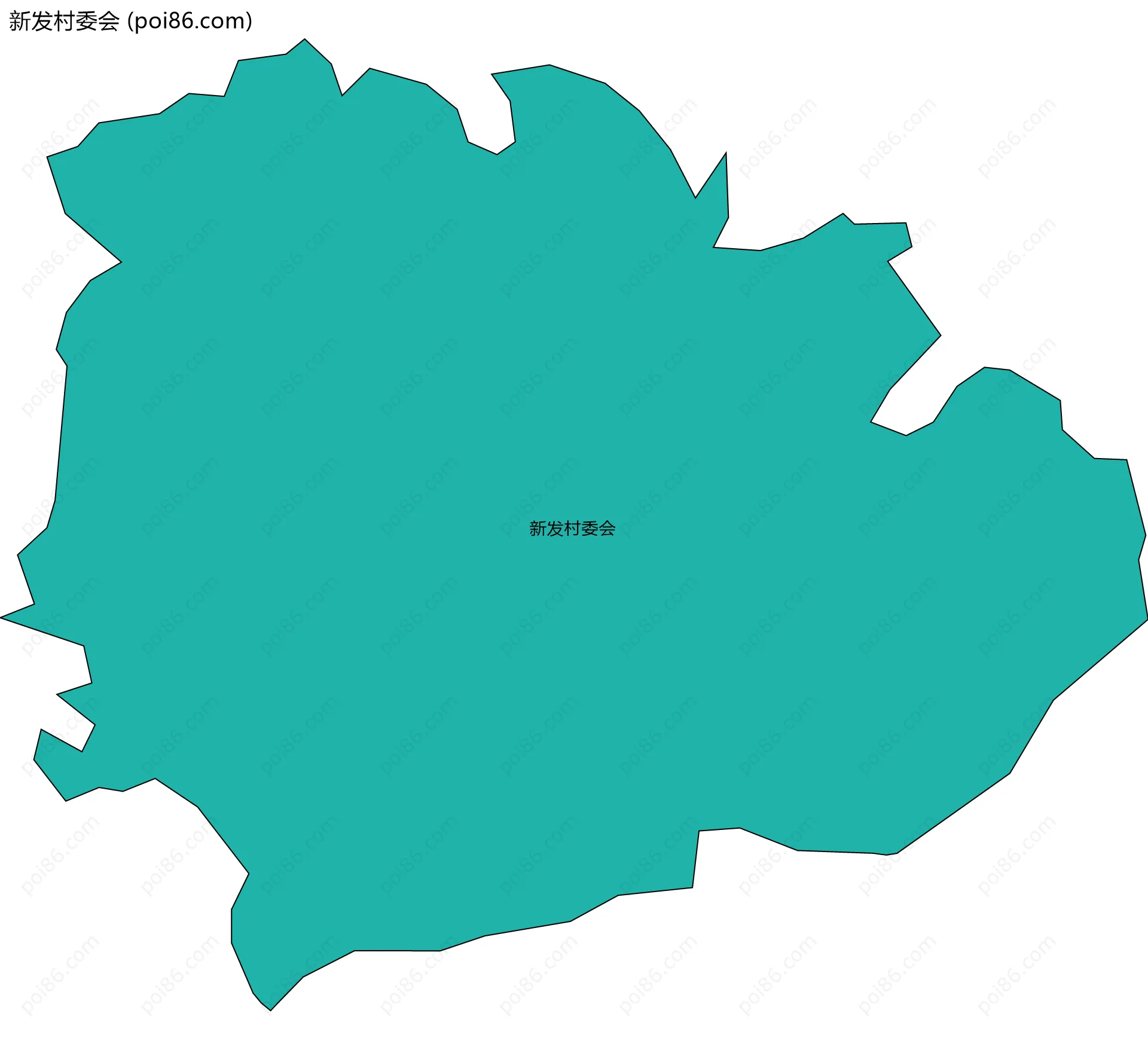 新发村委会边界地图